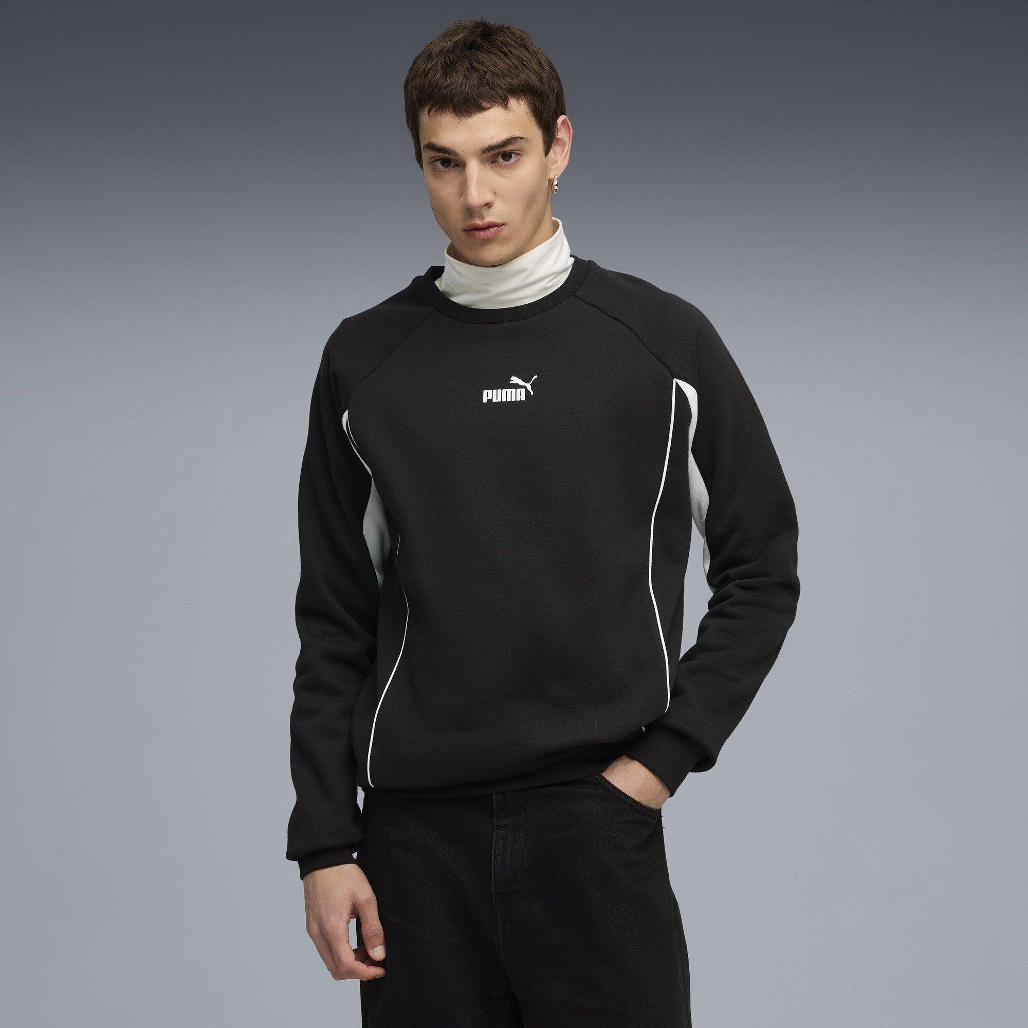 Zwart - Puma - Men's Sport Crew Fl Sweatshirt - 3