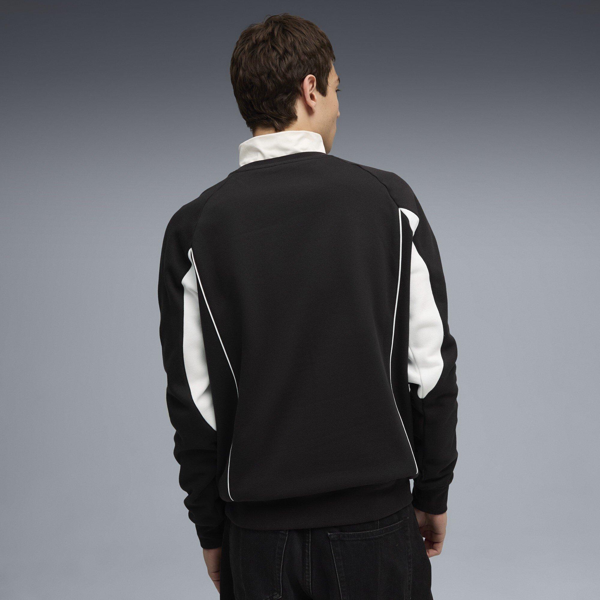 Zwart - Puma - Men's Sport Crew Fl Sweatshirt - 4