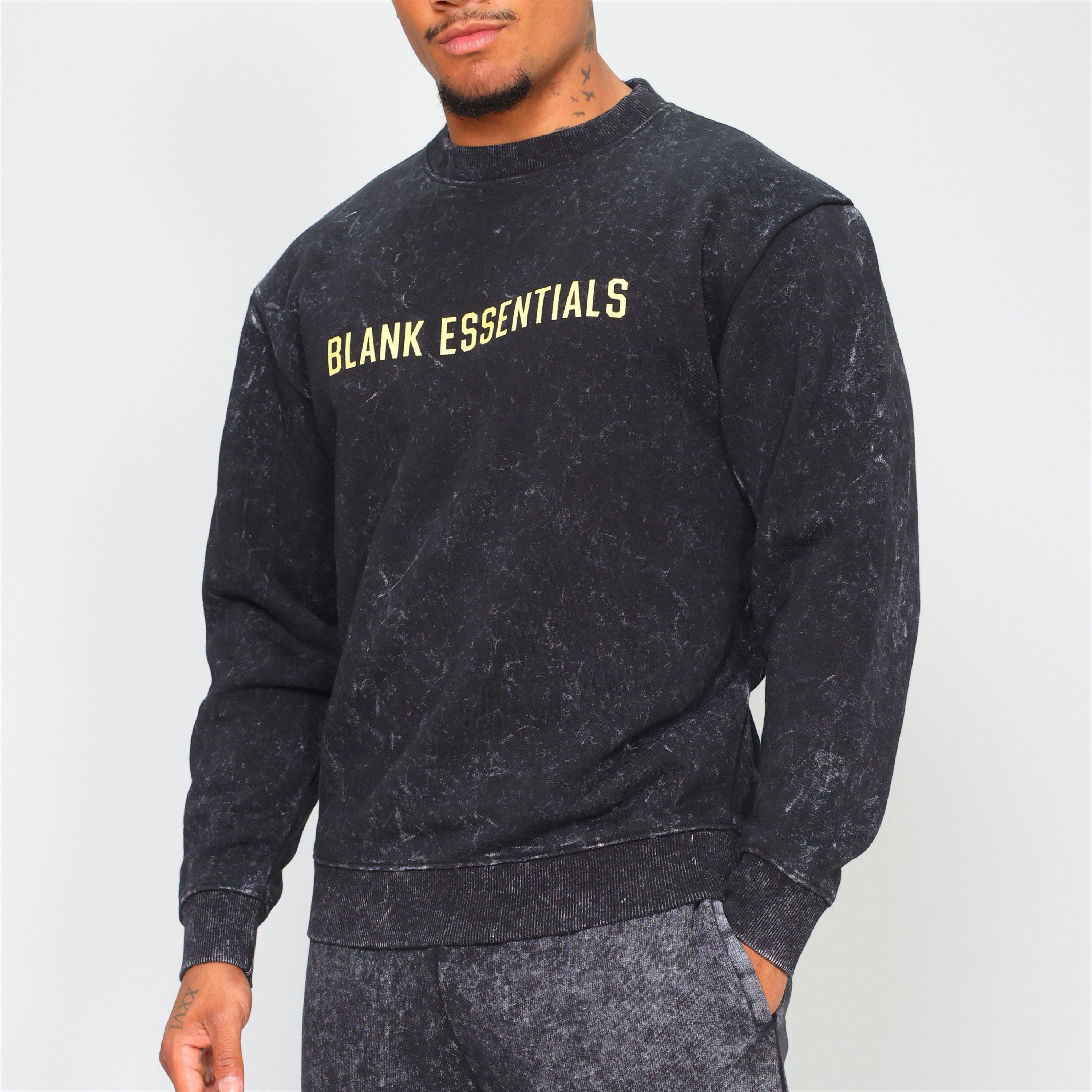 Gewaschenes Schwarz - Blank Essentials - Essentials College Sweatshirt - 3