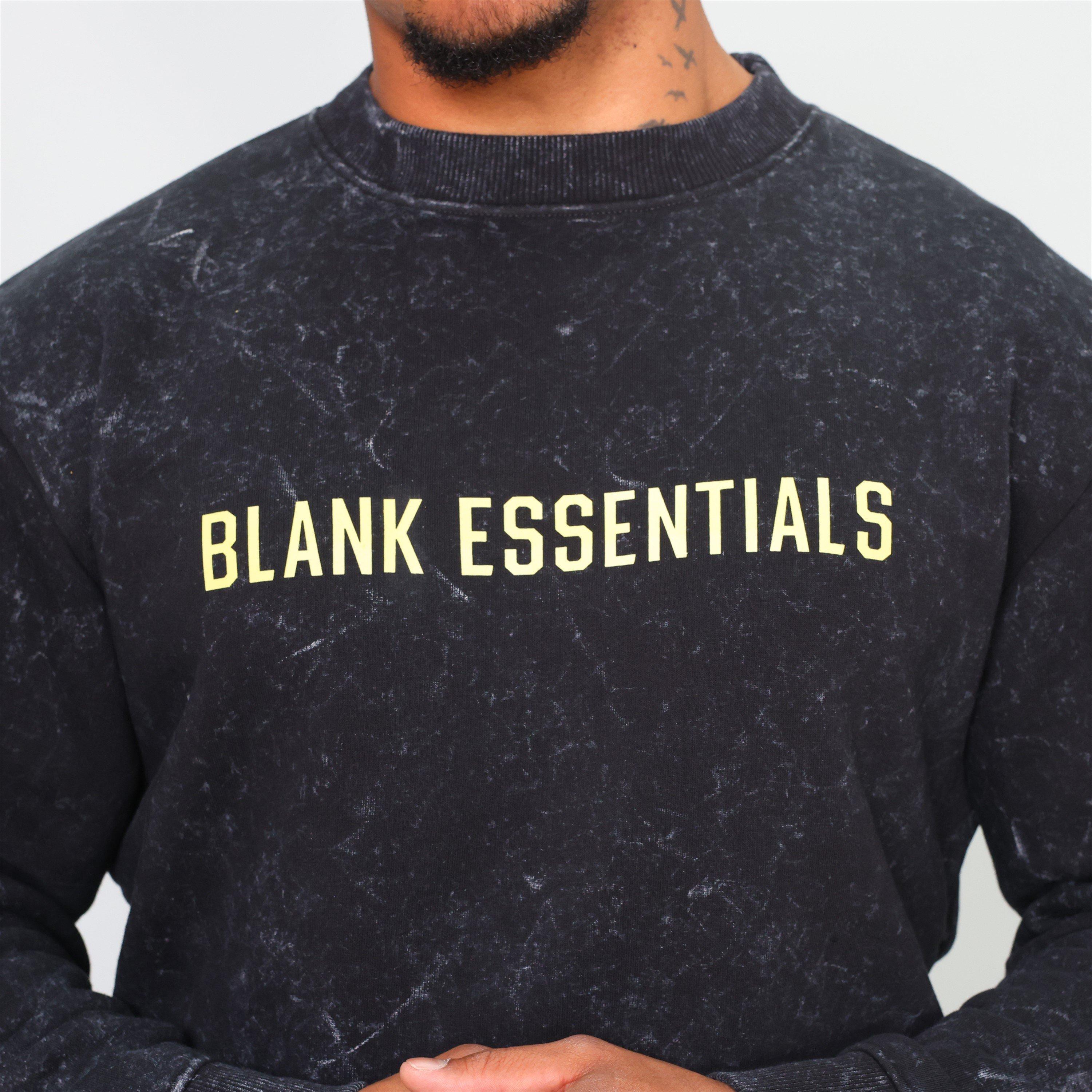 Gewaschenes Schwarz - Blank Essentials - Essentials College Sweatshirt - 5