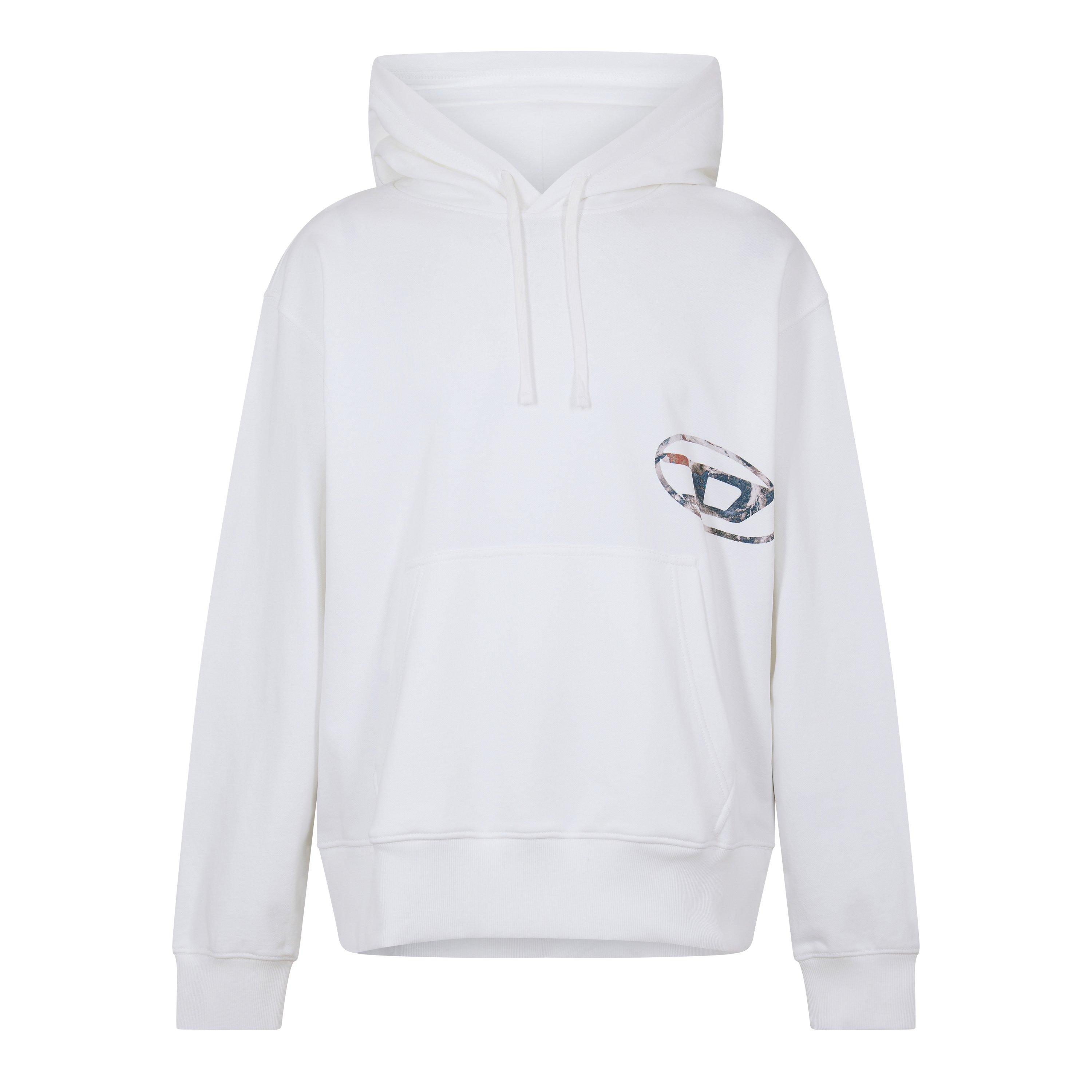 Diesel Men's Macs Flpa Crew Sweatshirt - Bright White - S