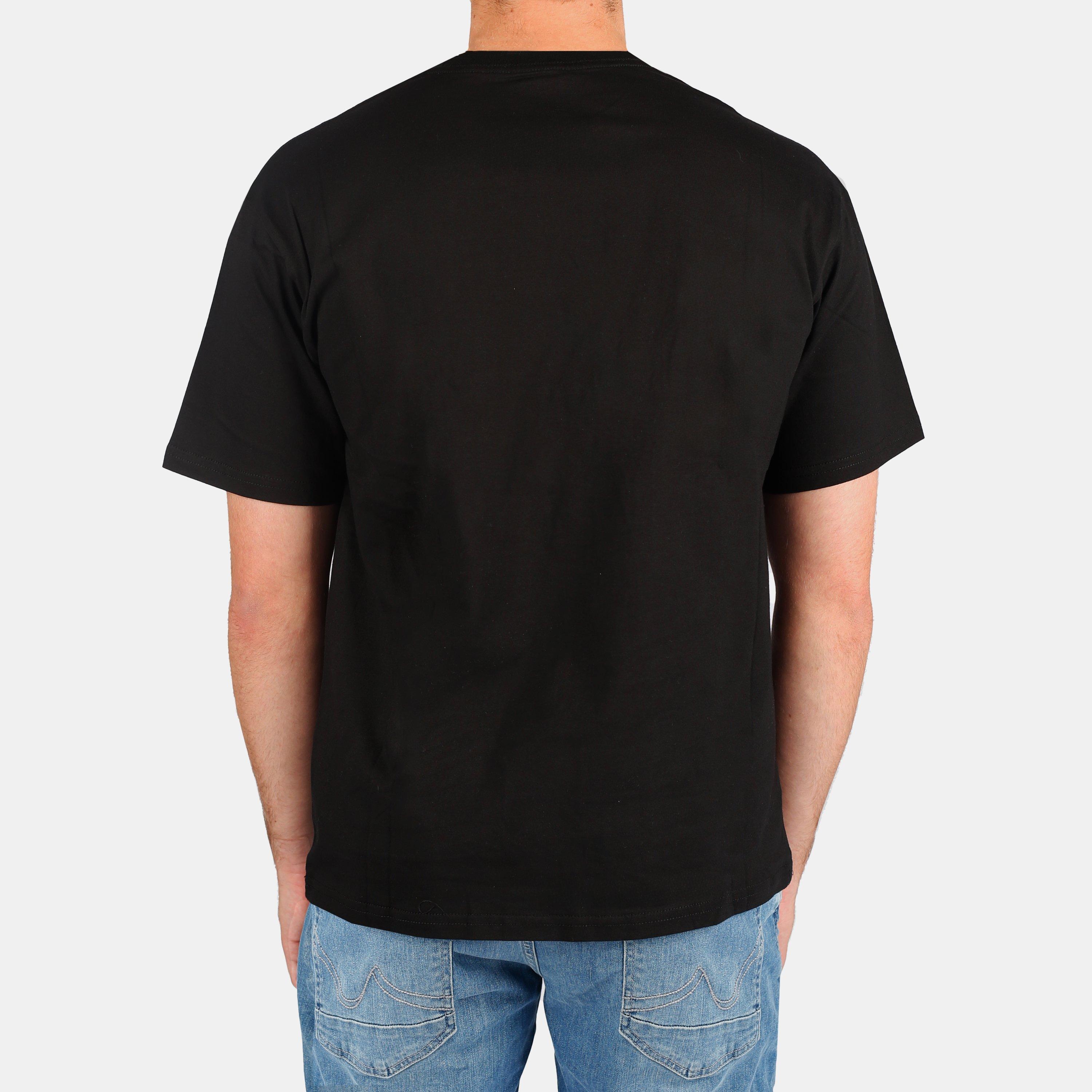 Schwarz - Kappa - Cotton Crew Neck T Shirt Mens - 4