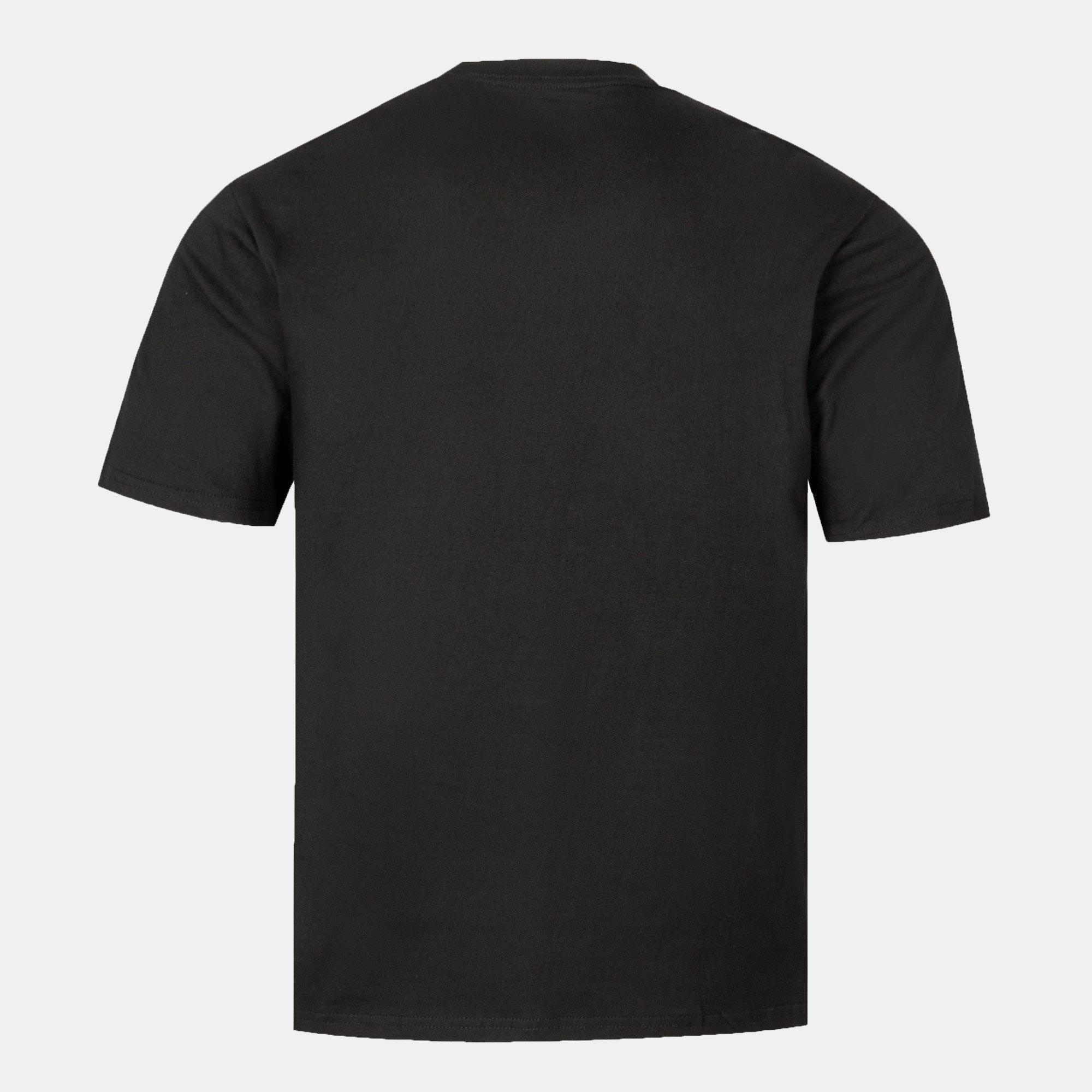 Schwarz - Kappa - Cotton Crew Neck T Shirt Mens - 3