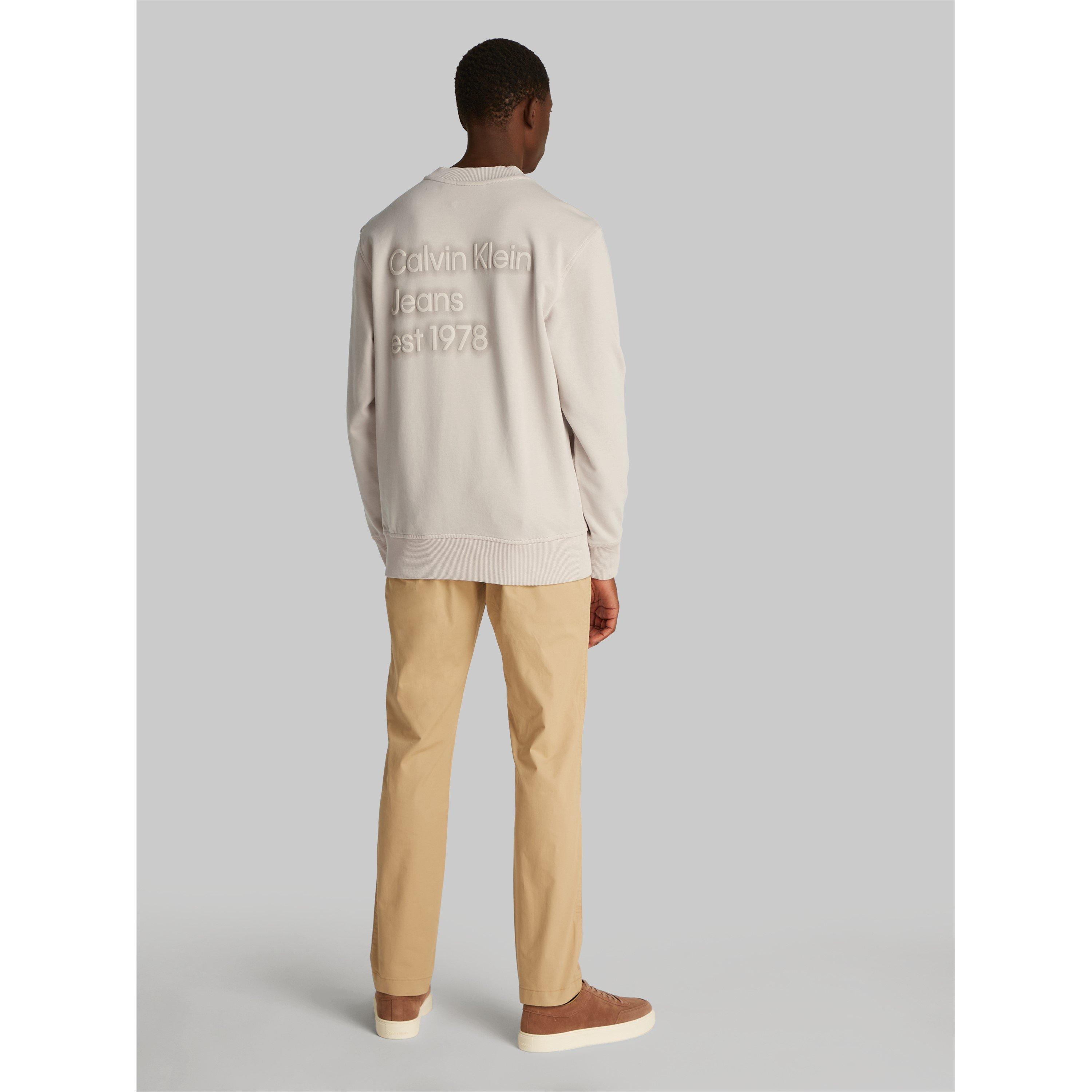 Moonbeam - Calvin Klein Jeans - Men's Washed Puff Print Crew Sweatshirt - 3