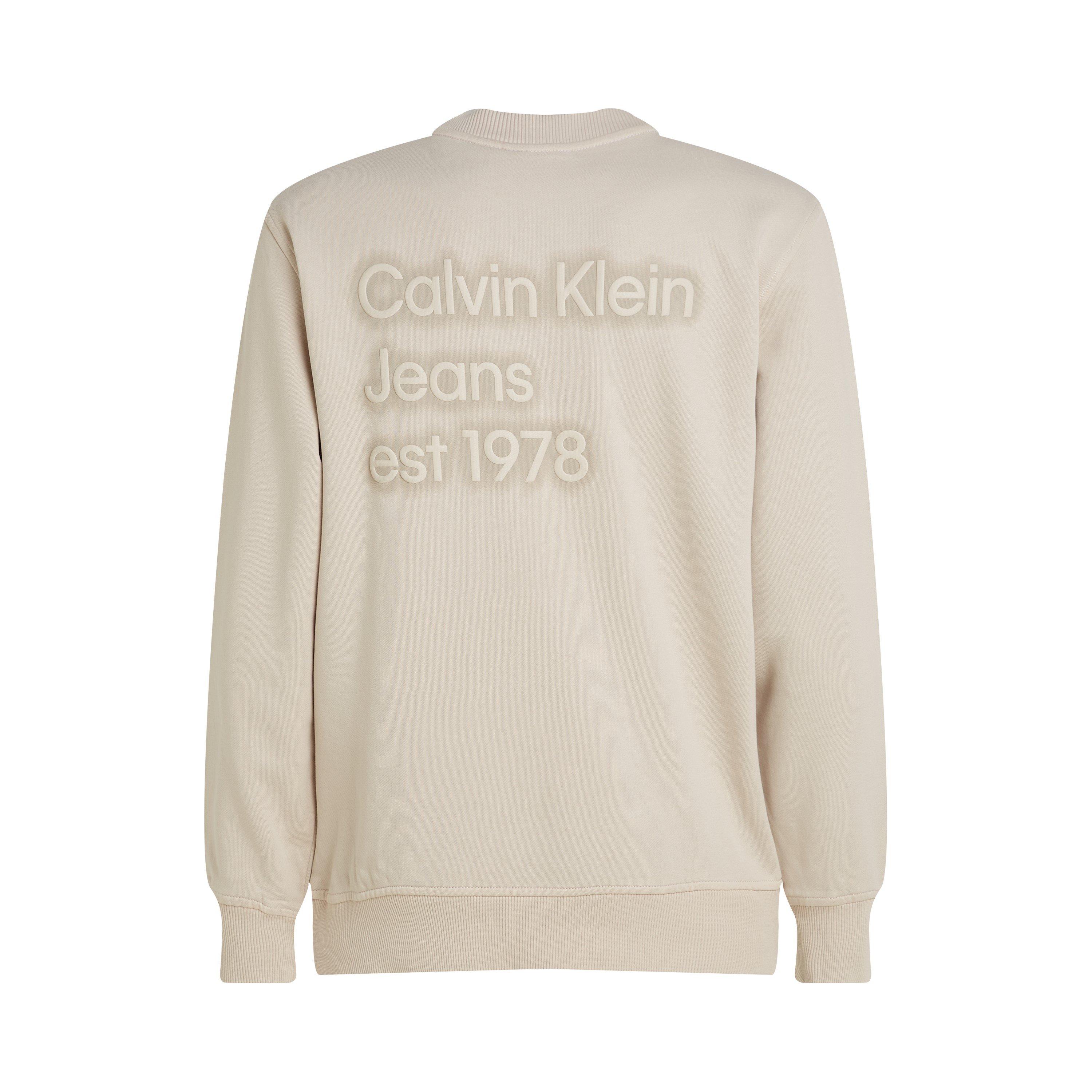 Moonbeam - Calvin Klein Jeans - Men's Washed Puff Print Crew Sweatshirt - 5