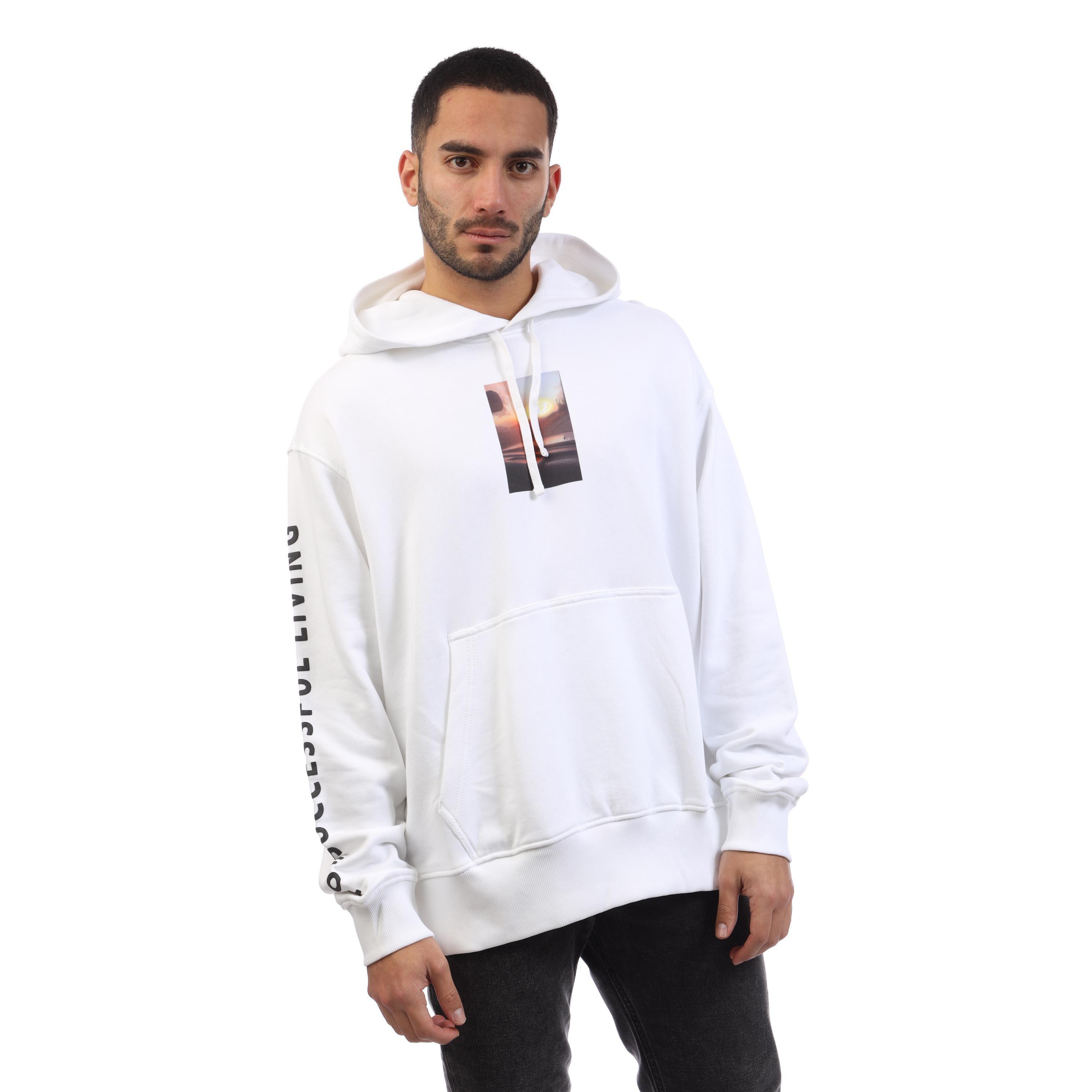 White - Diesel - Men's Macs Flpa Crew Sweatshirt - 3