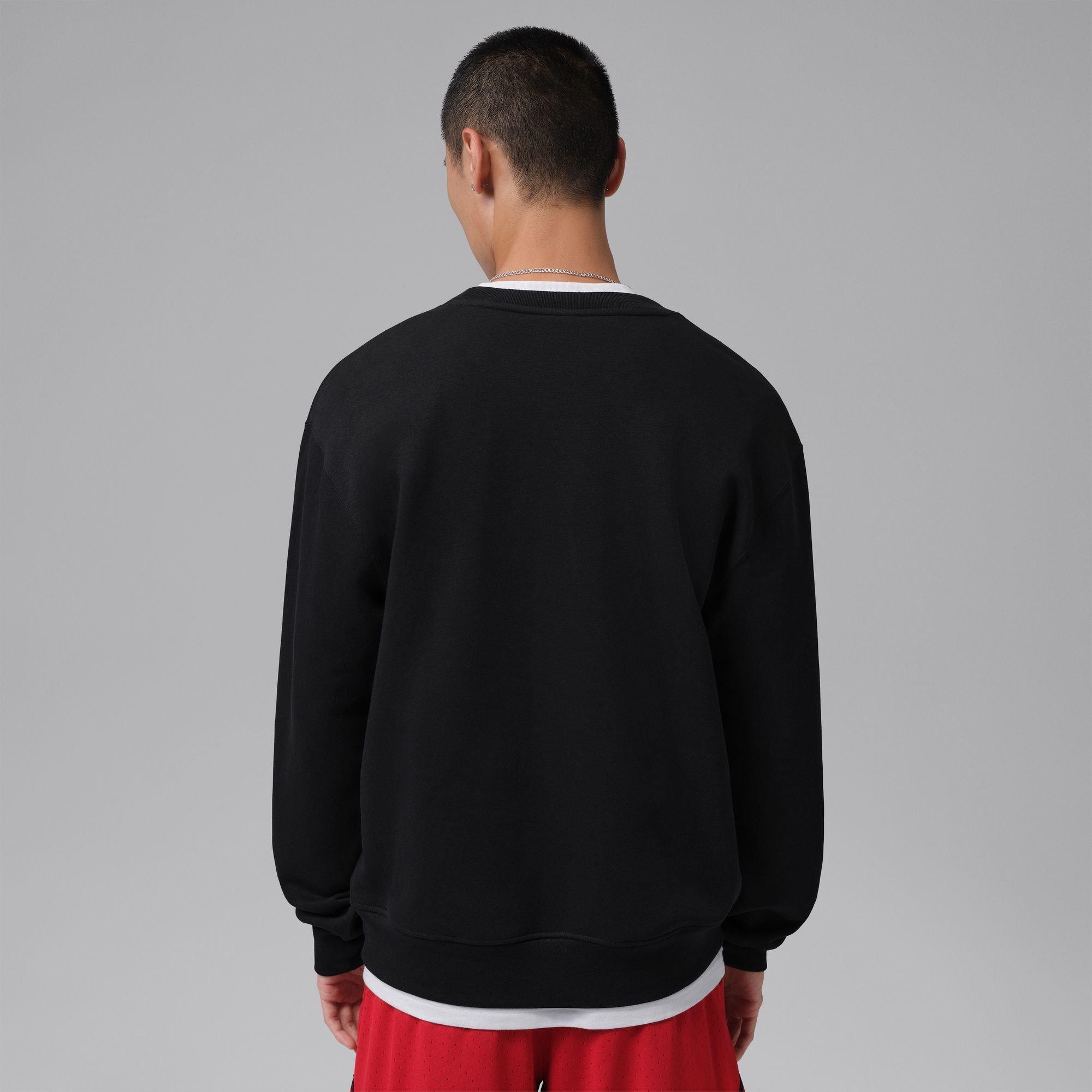 Negro/Rojo Gimnasio - Air Jordan - Men's Jump Cotton Crew-Neck Sweatshirt - 2