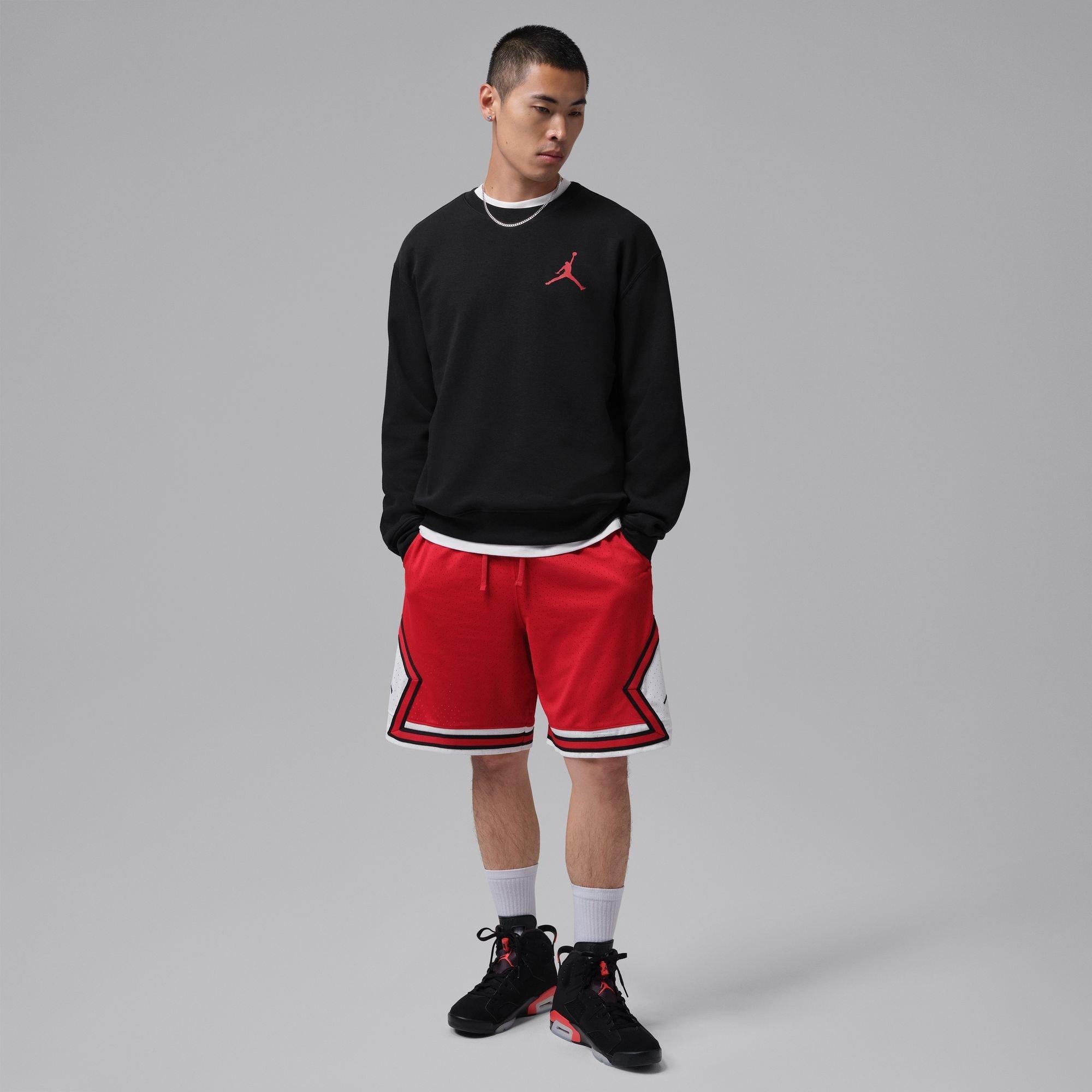 Negro/Rojo Gimnasio - Air Jordan - Men's Jump Cotton Crew-Neck Sweatshirt - 5