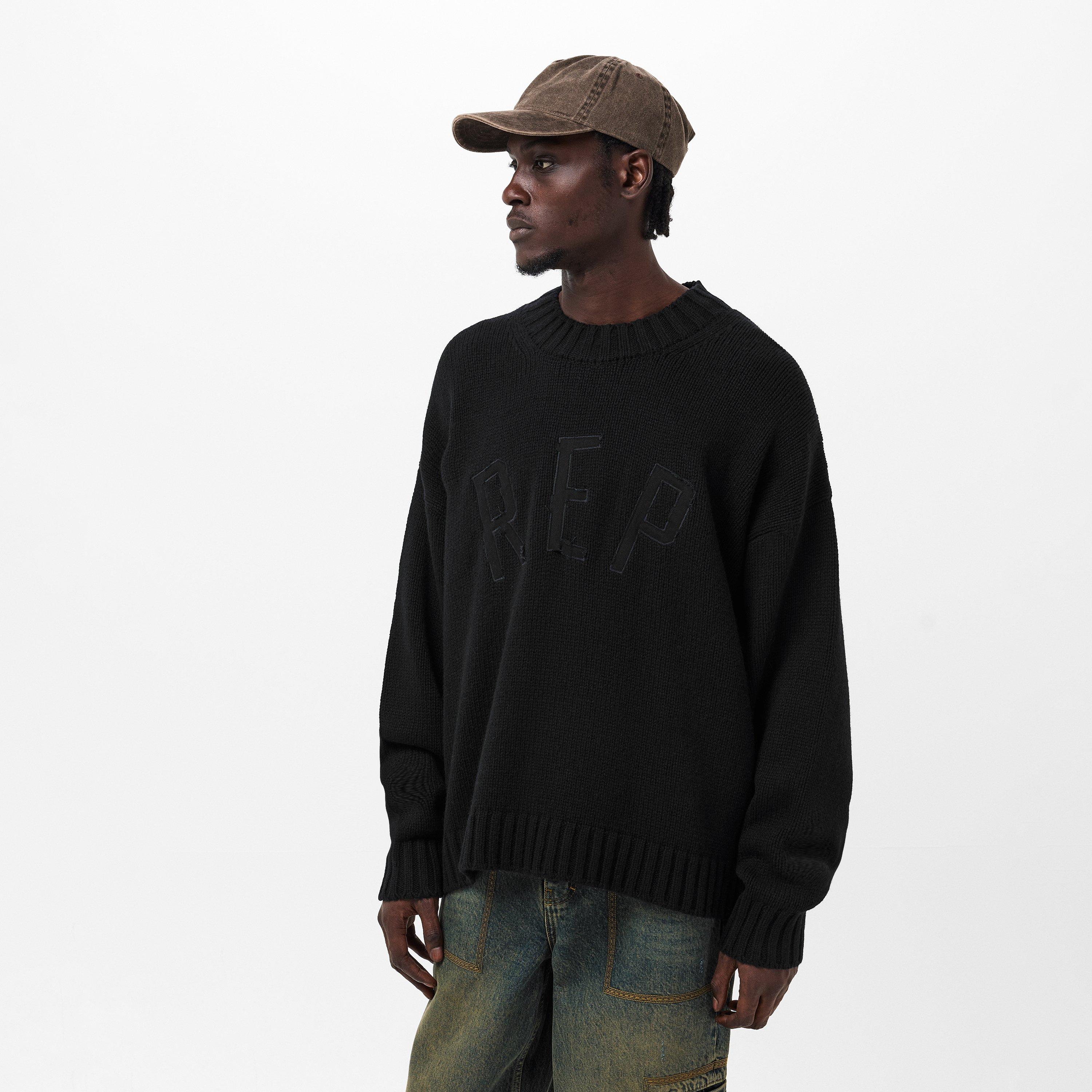 Black - Represent - Men's Crew Sweater - 3