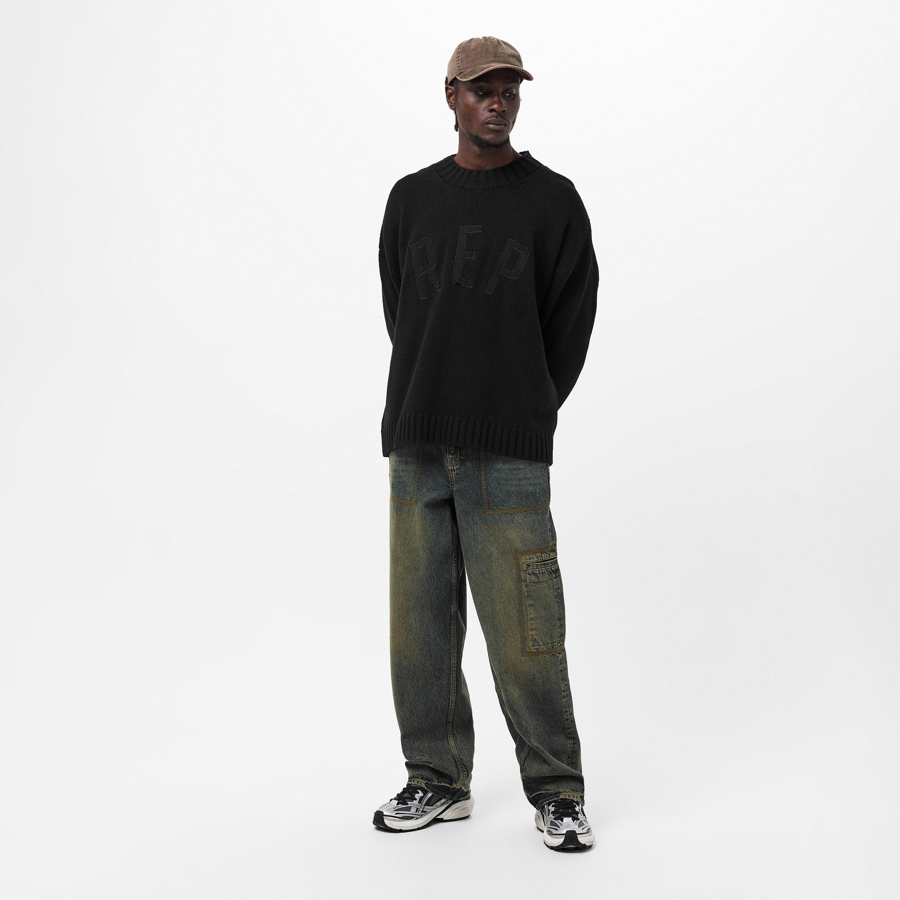 Black - Represent - Men's Crew Sweater - 6