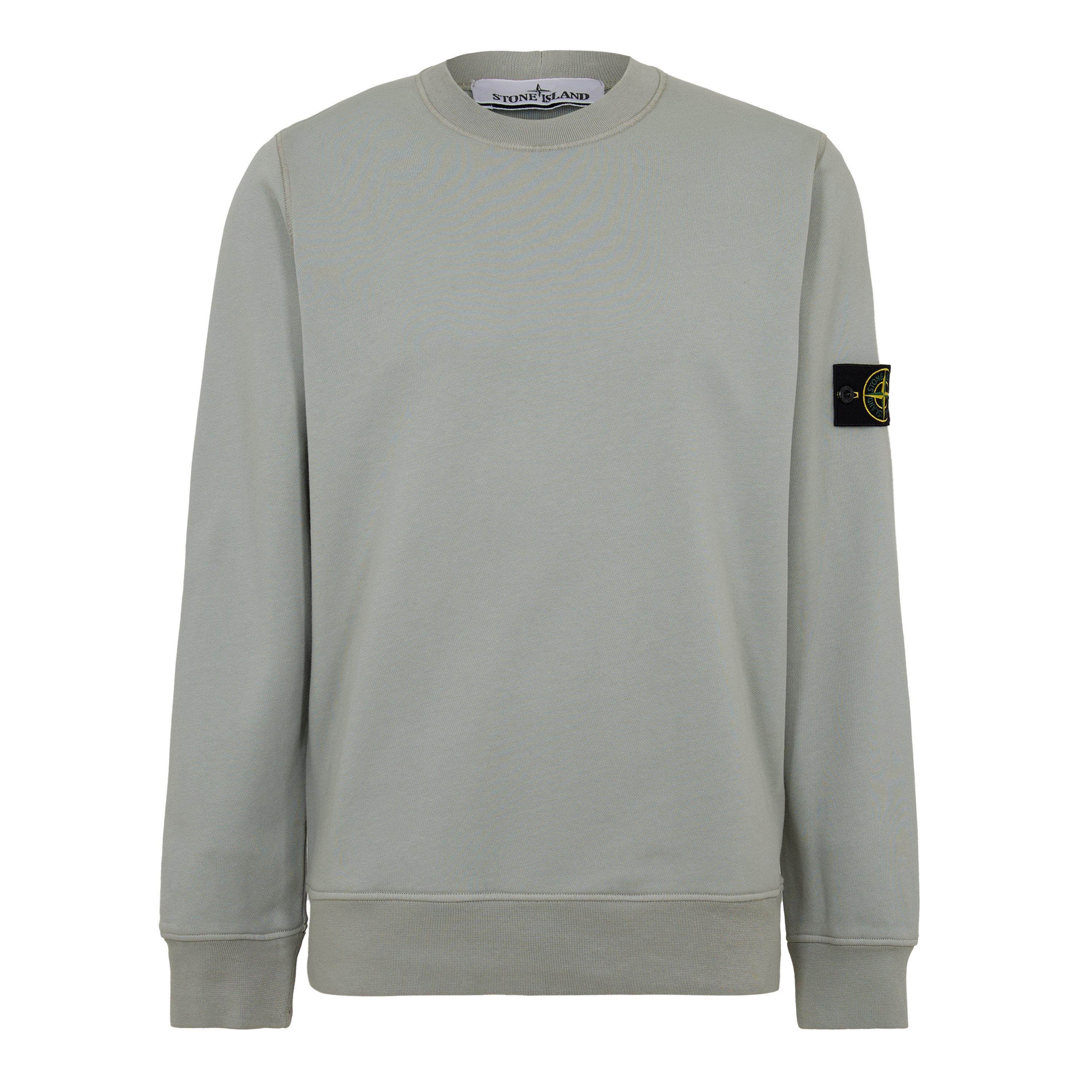 Stone Island Men's Fleece Crew Sweatshirt - Sage V0055 - M