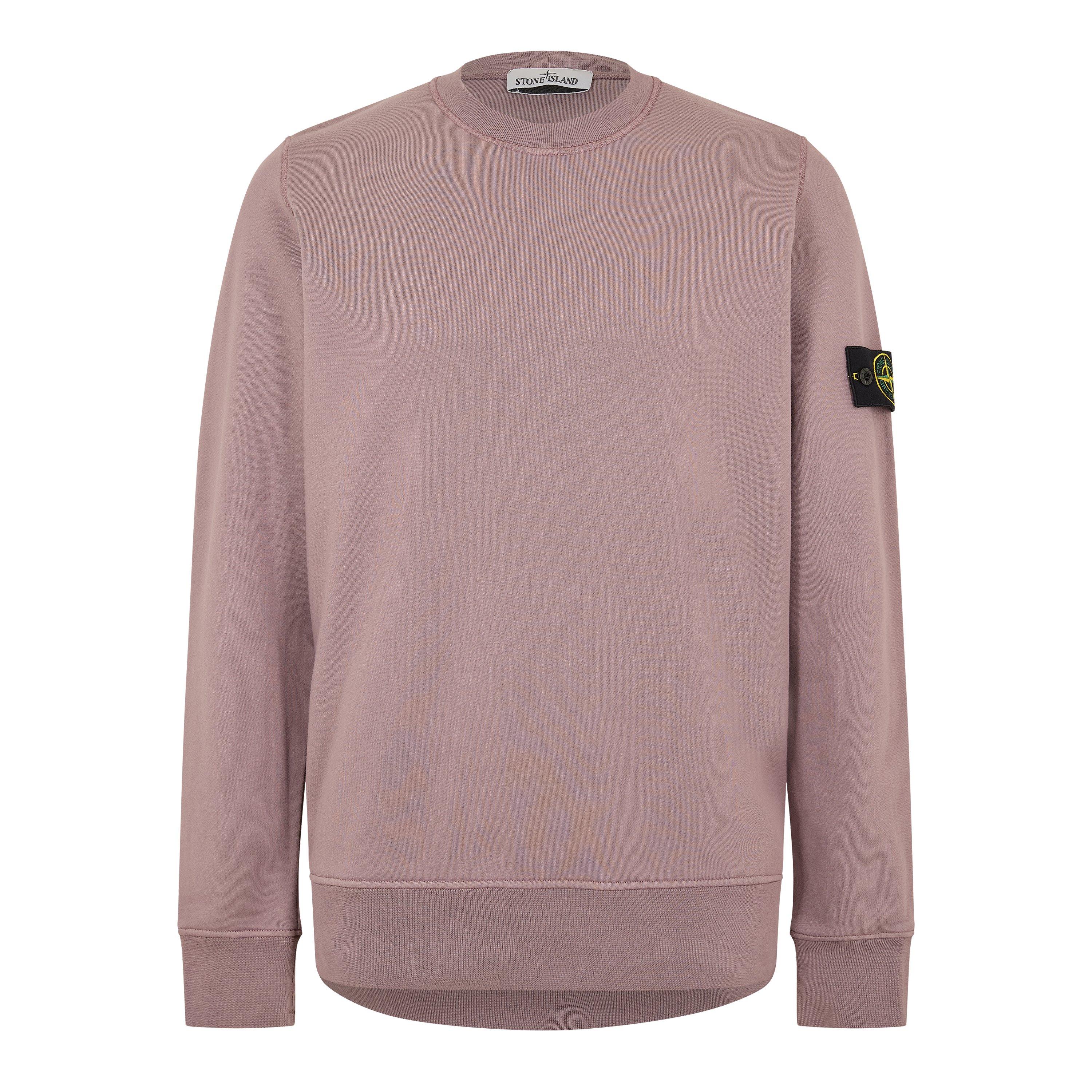 Stone Island Men's Fleece Crew Sweatshirt - Purple Gr V008F - S