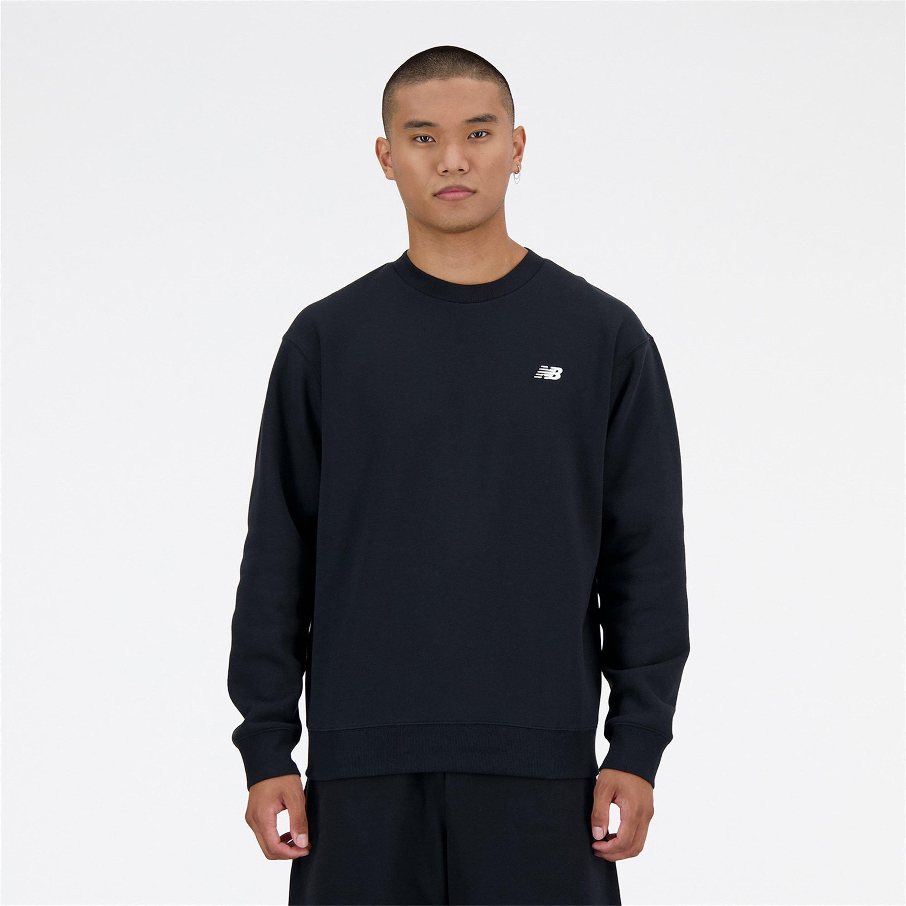Black - New Balance - Men's Fleece Crewneck Sweatshirt - 1