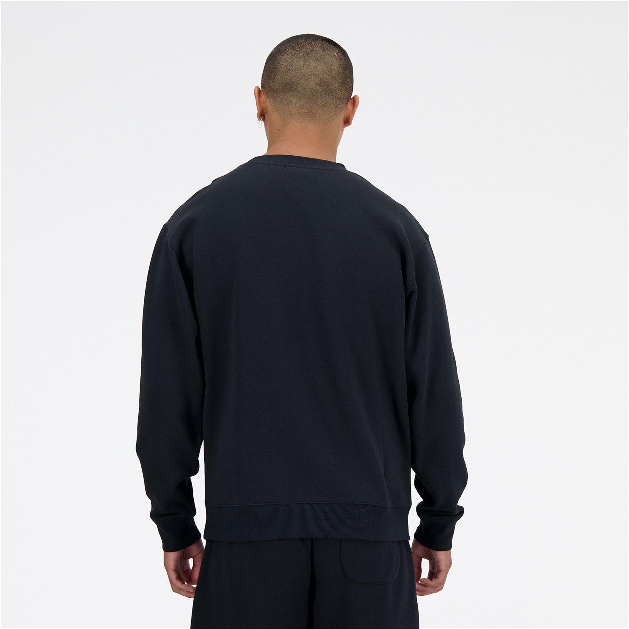 Black - New Balance - Fleece Crewneck Sweatshirt - 3