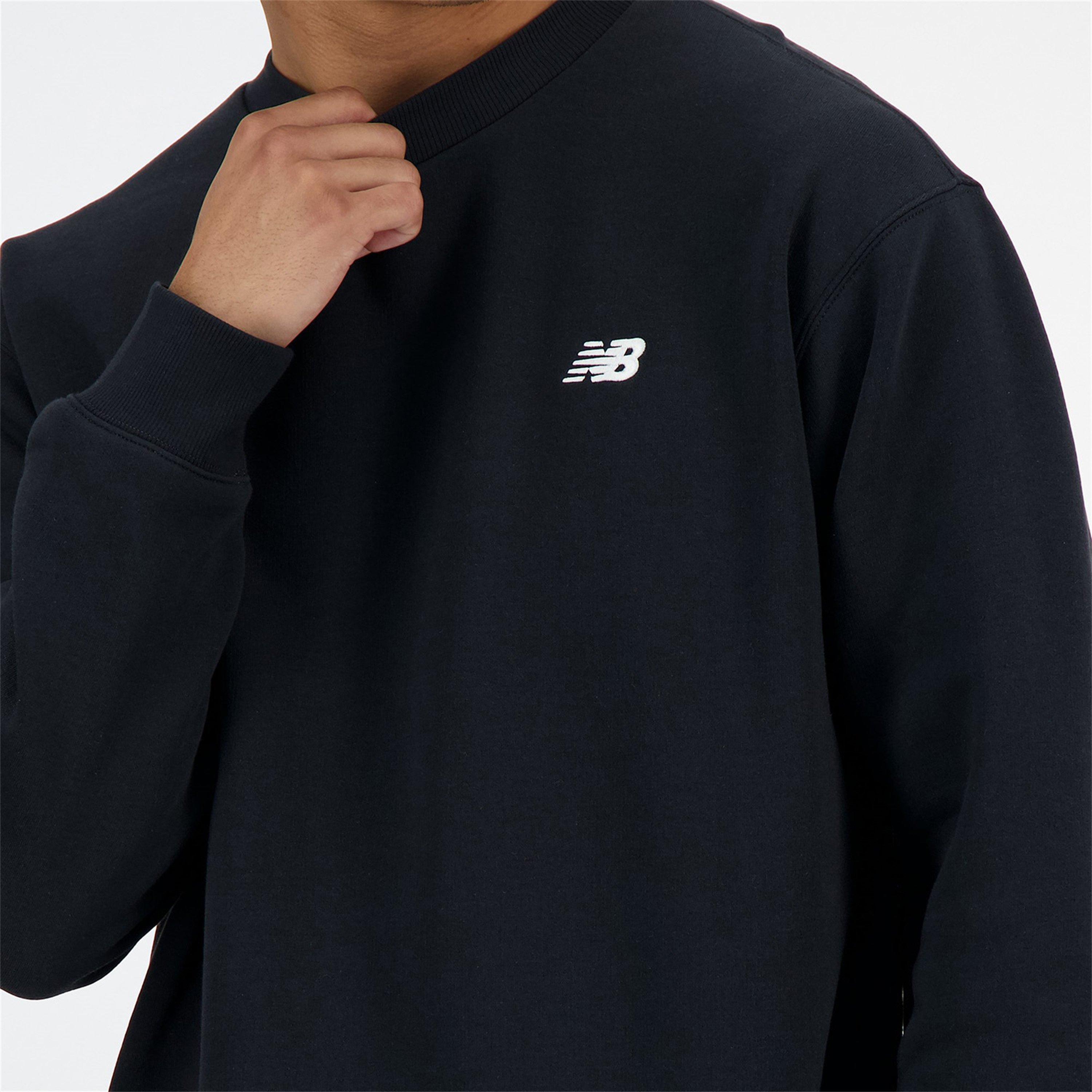 Black - New Balance - Men's Fleece Crewneck Sweatshirt - 4