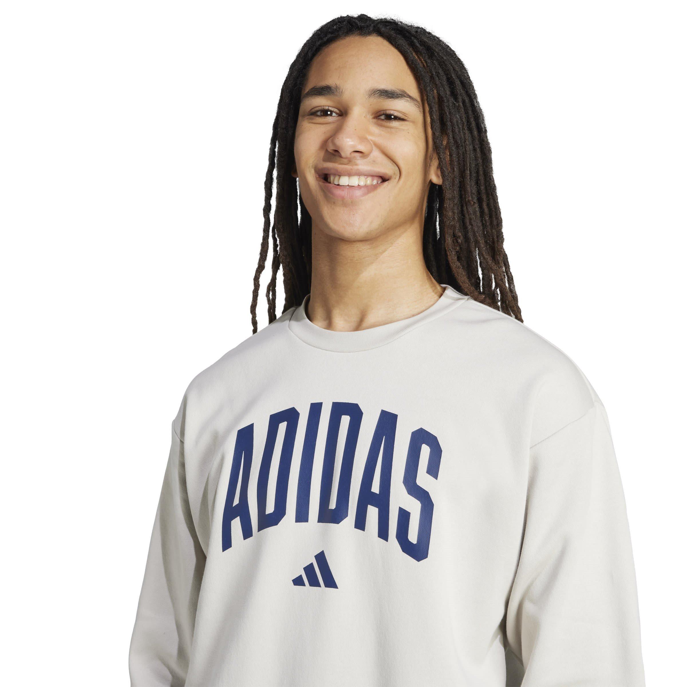 Aluminiumoxid/Blå - adidas - Collegiate Sweatshirt Mens - 5