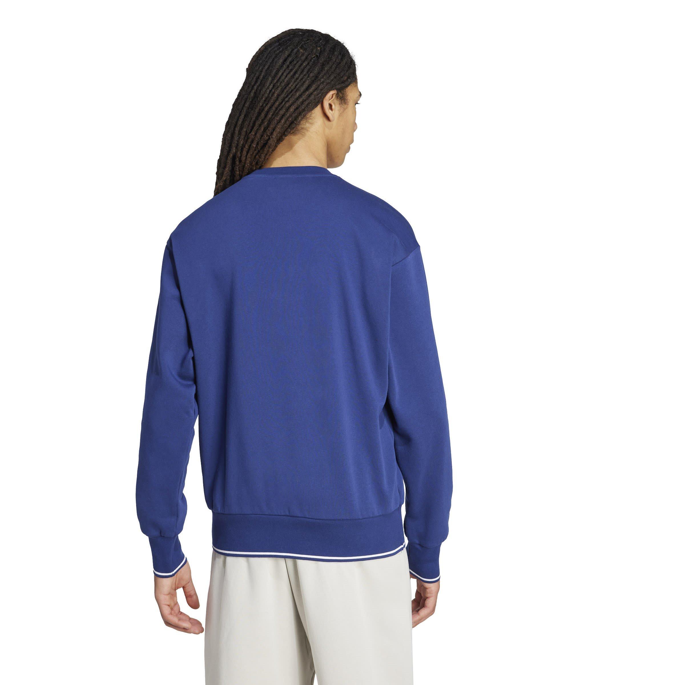 Blue/White - adidas - Collegiate Sweatshirt Mens - 3