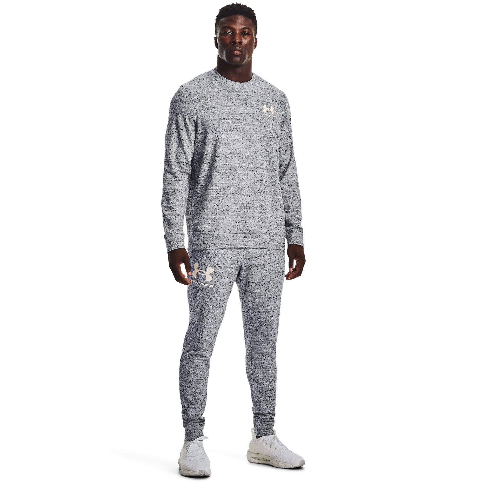White - Under Armour - Armour Rival Terry Crew Sweater Mens - 4