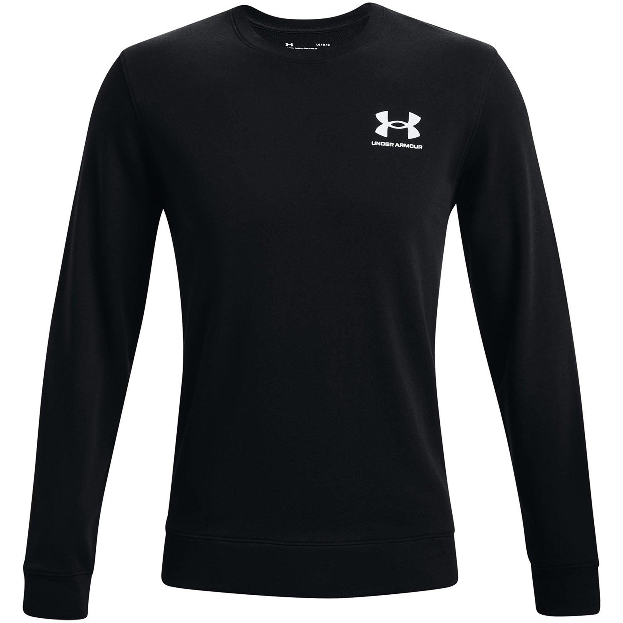 Under Armour Men's Rival Terry Crew Sweater - Black - L