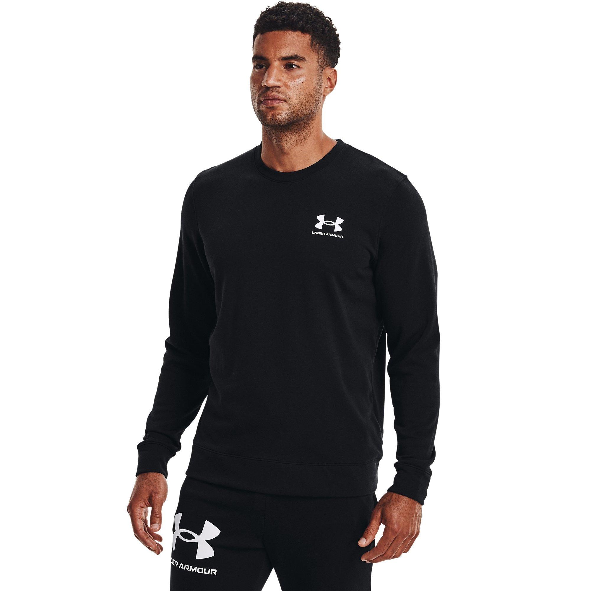 Black - Under Armour - Rival Terry Crew Sweater Mens - 2