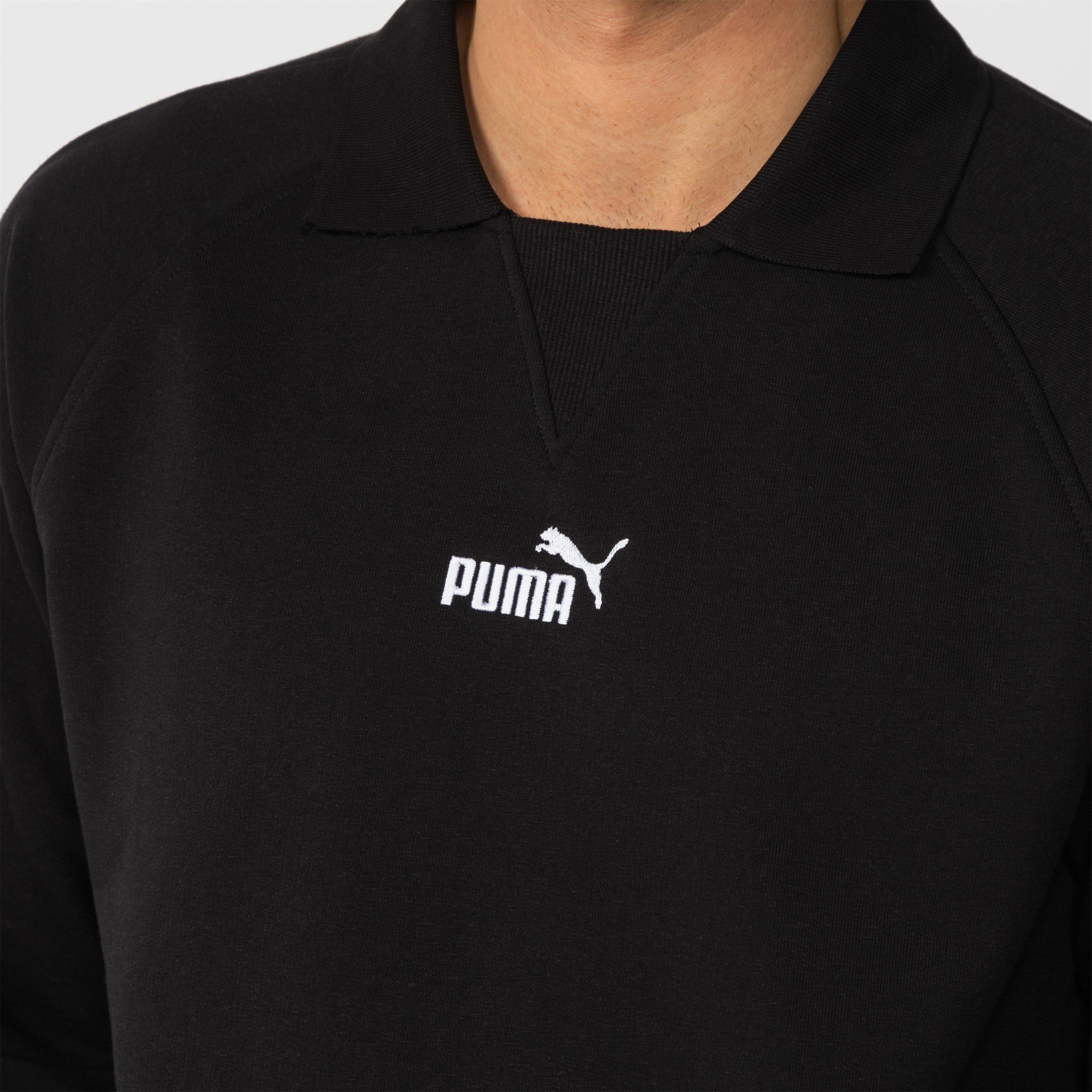 Black - Puma - Logo Crew Sweatshirt - 2