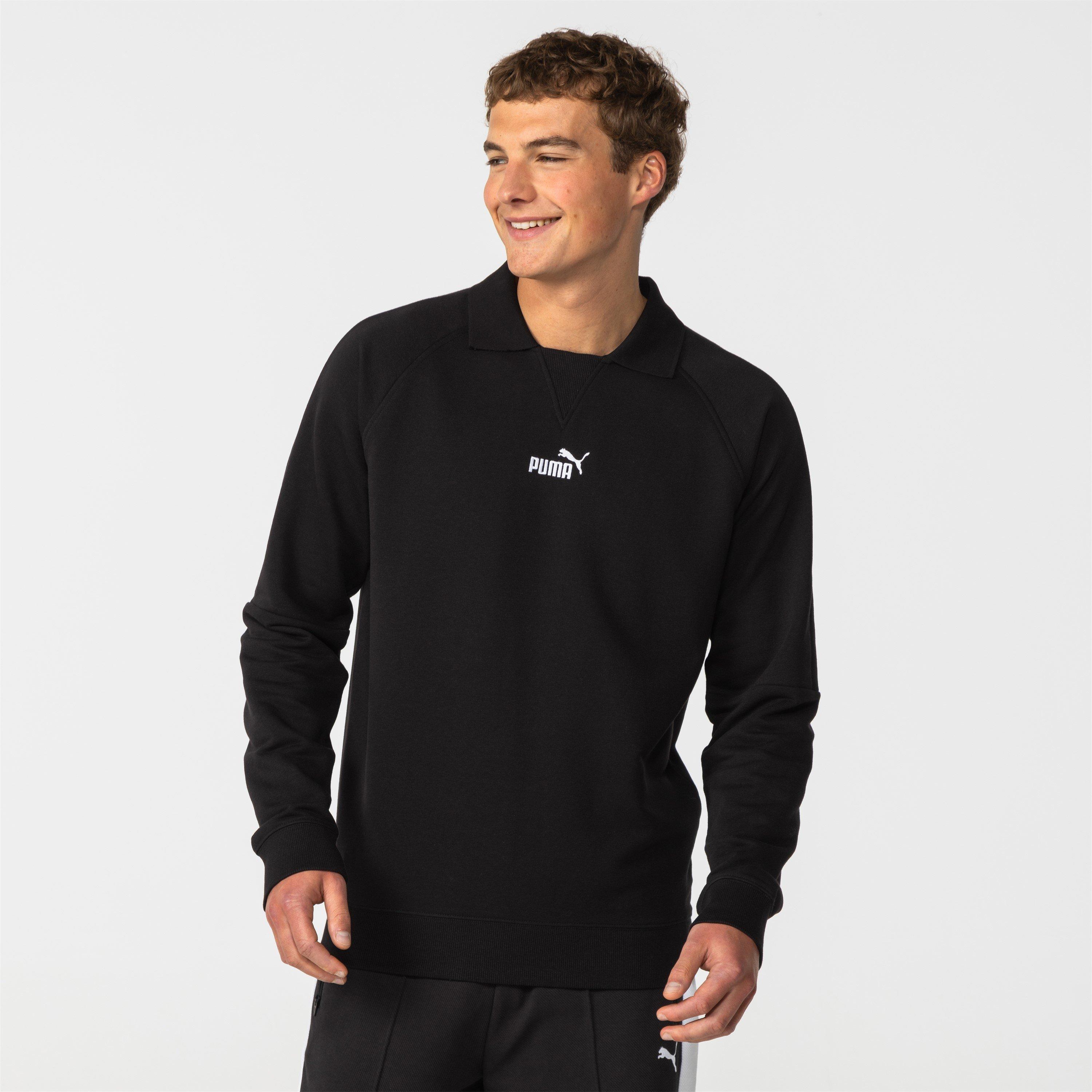 Black - Puma - Logo Crew Sweatshirt - 4