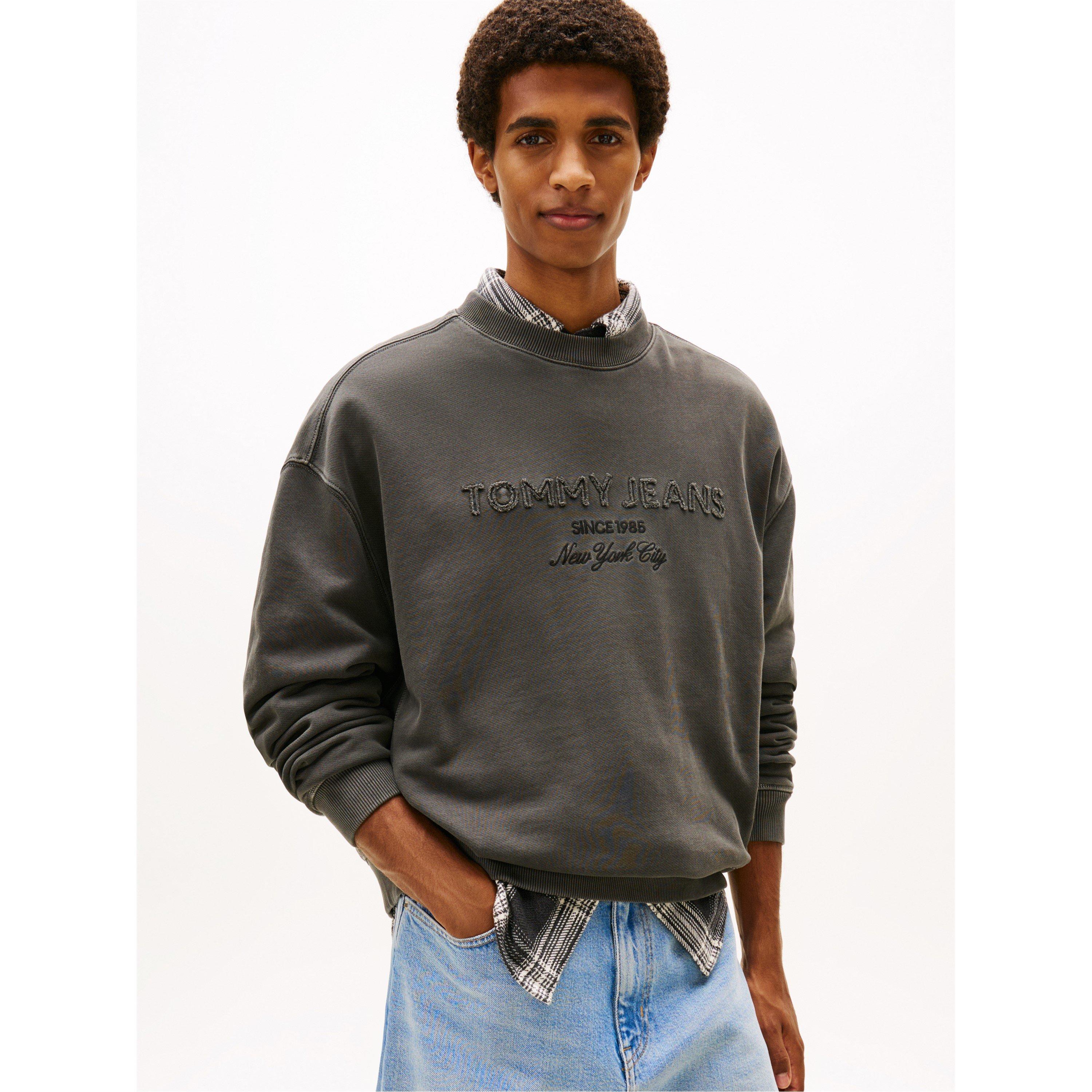Noir délavé - Tommy Jeans - Men's New Classic Crew Sweatshirt - 2