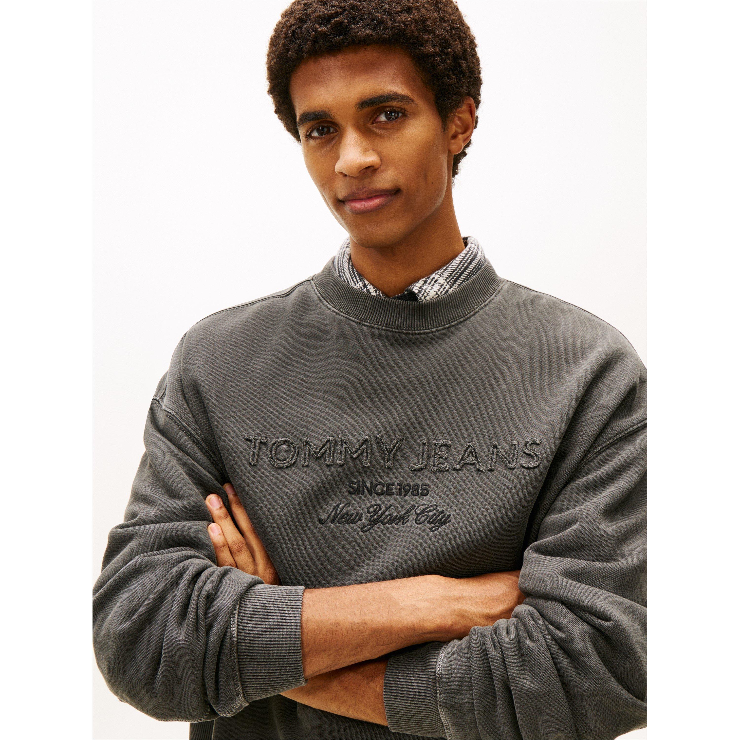 Noir délavé - Tommy Jeans - Men's New Classic Crew Sweatshirt - 3