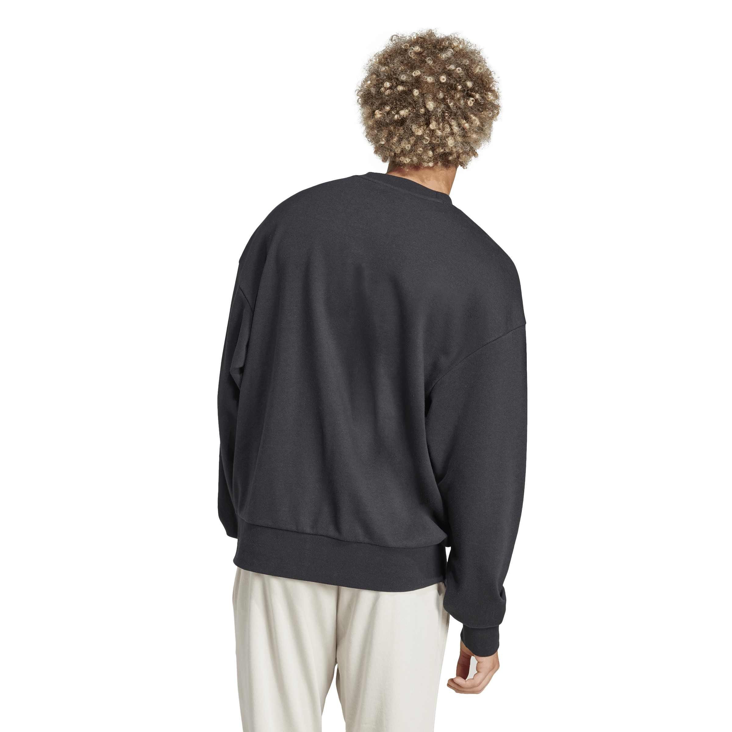 Schwarz/Weiß - adidas - Men's Crew-Neck Sweatshirt - 3