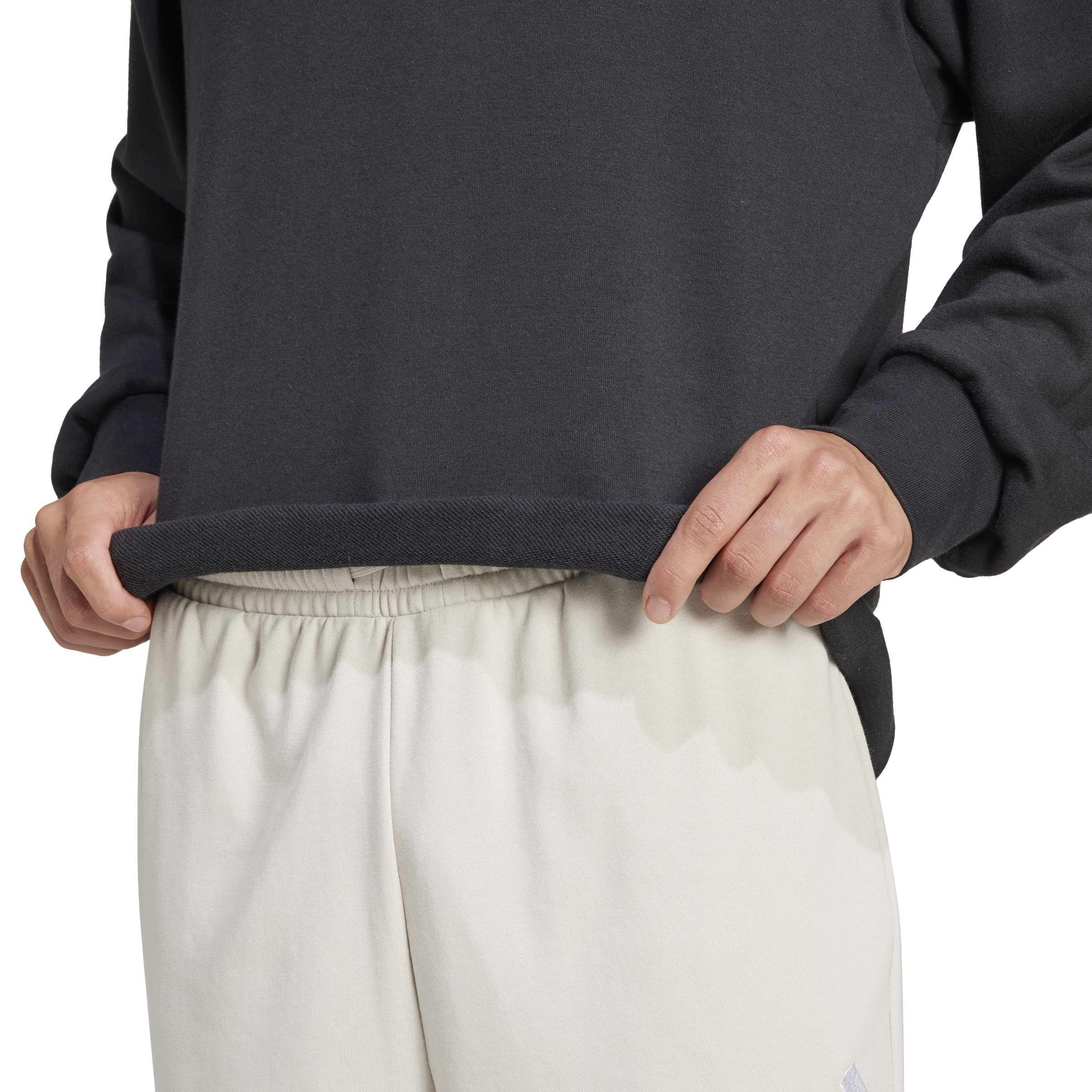 Schwarz/Weiß - adidas - Men's Crew-Neck Sweatshirt - 4