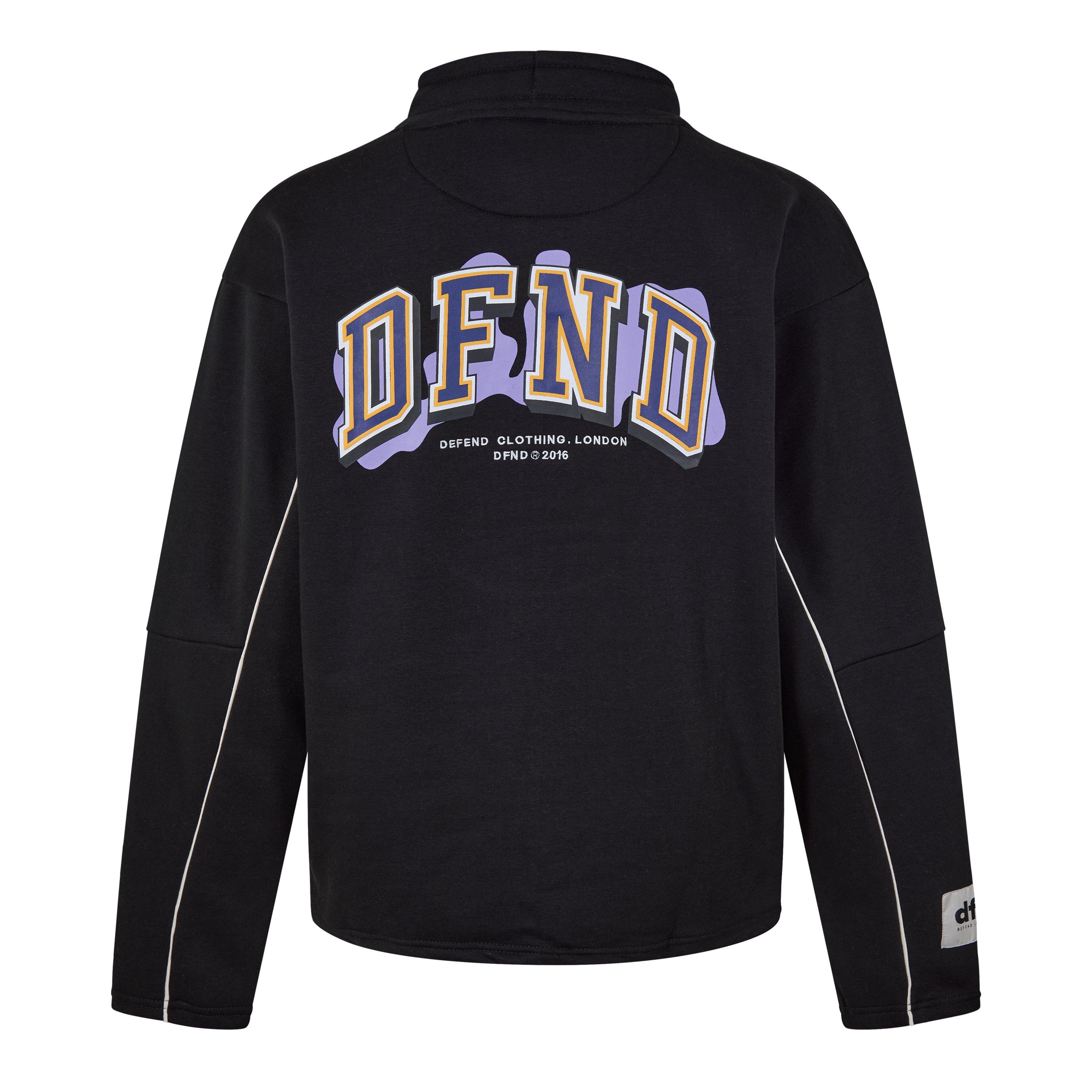 Navy - DFND London - Varsity Crew Sweatshirt - 2