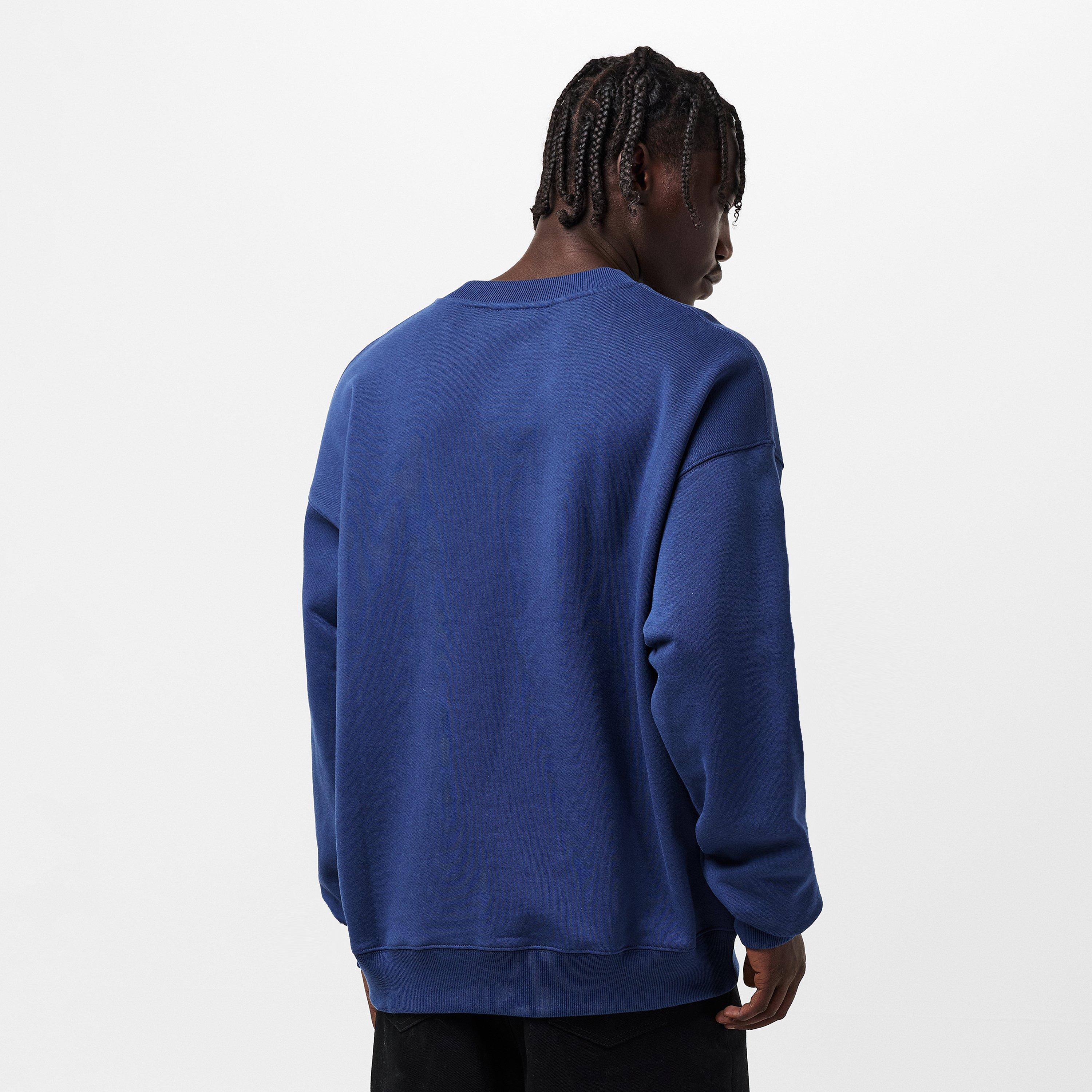 Dark Blue-White - Off White - Skate Crew Sweatshirt - 4