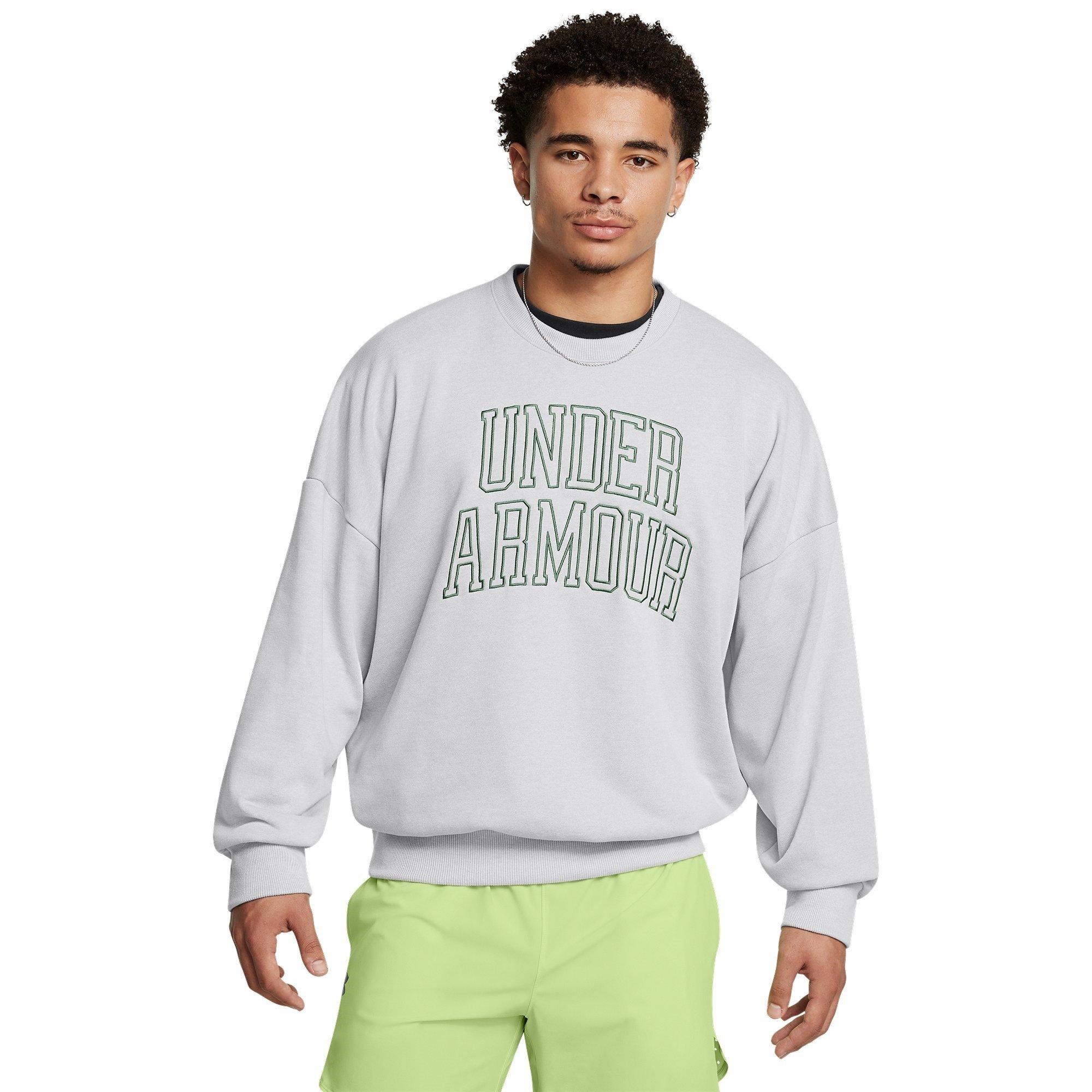 Grey - Under Armour - Icon Crew Sweatshirt - 3