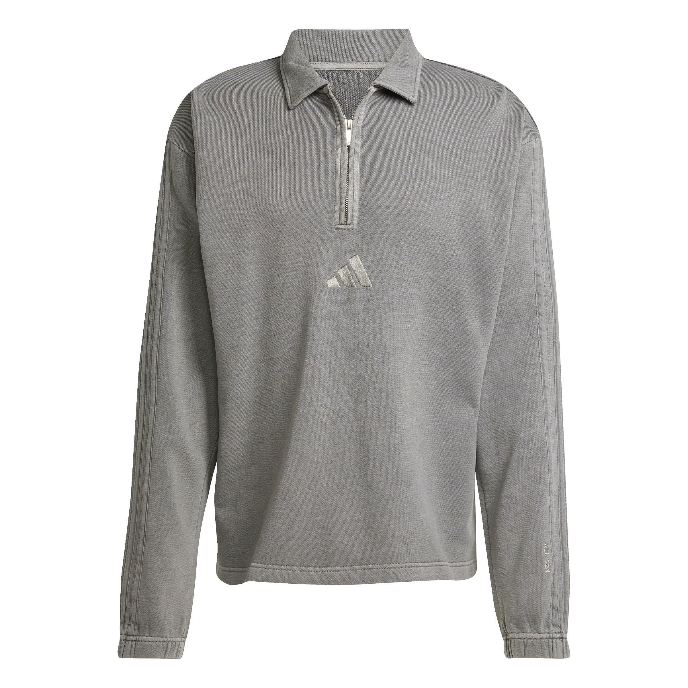 Black - adidas - All SZN Washed Half-Zip Mens - 1