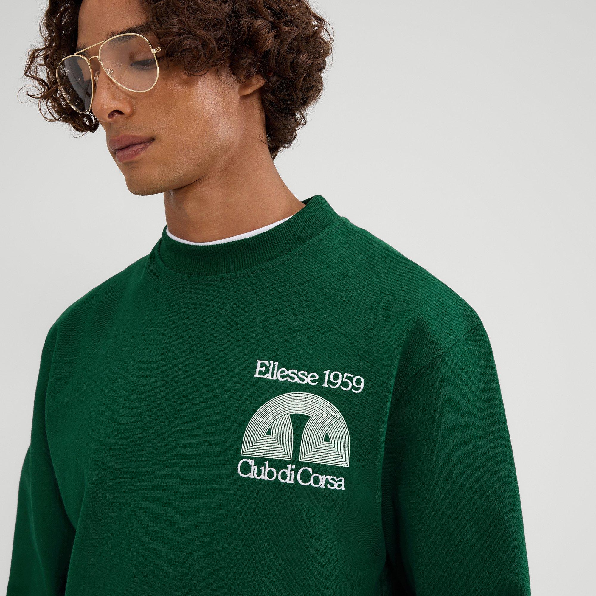 Dunkelgrün - Ellesse - Club Crew Sweatshirt - 4