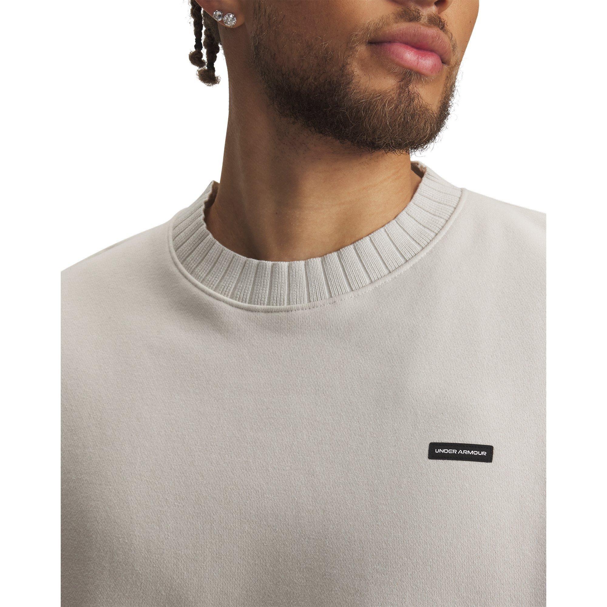 Weiß - Under Armour - UA Icon Hvy Rib Crew Sn99 - 3