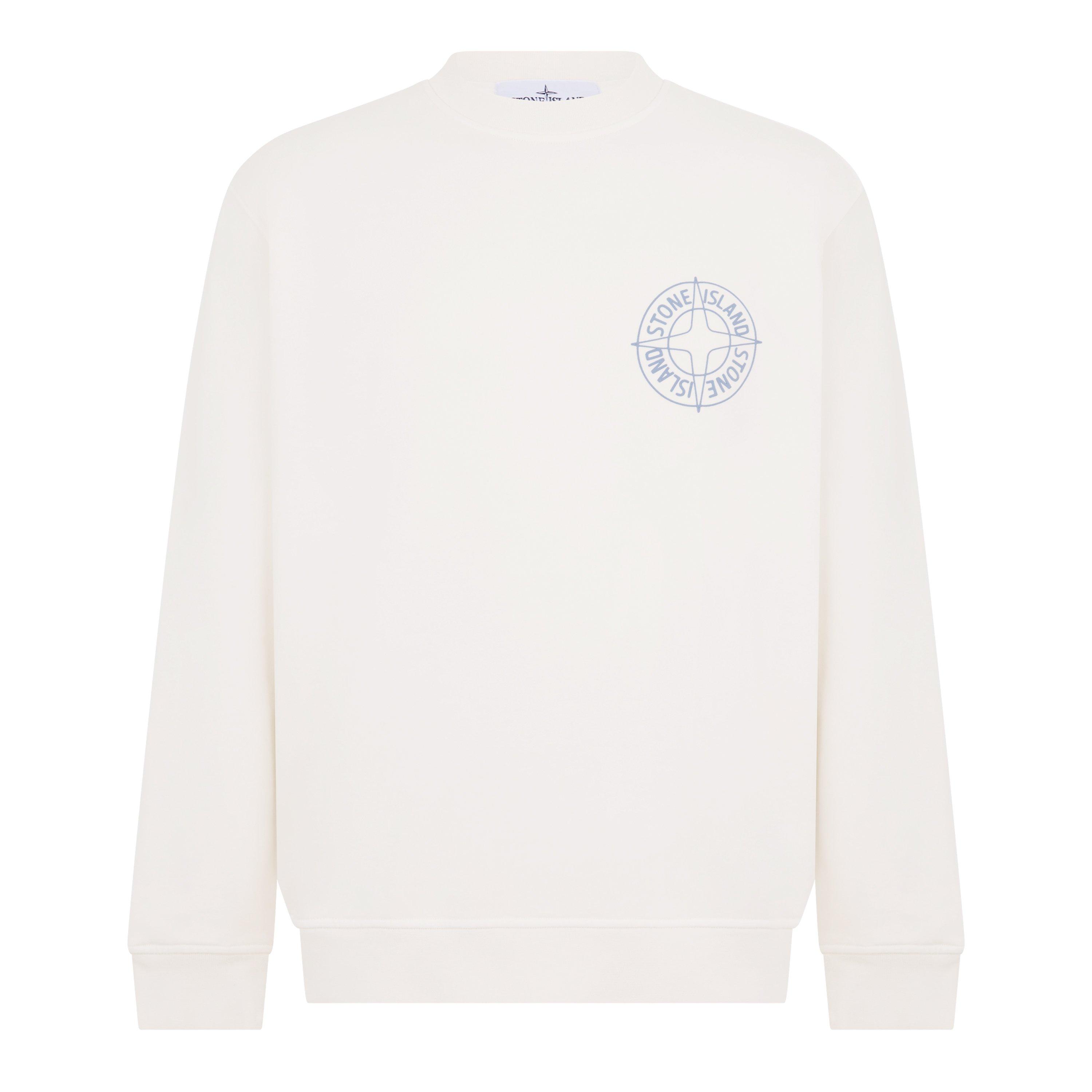 Stone Island Men's Compass Crew Sweatshirt - Ivory V0093 - L