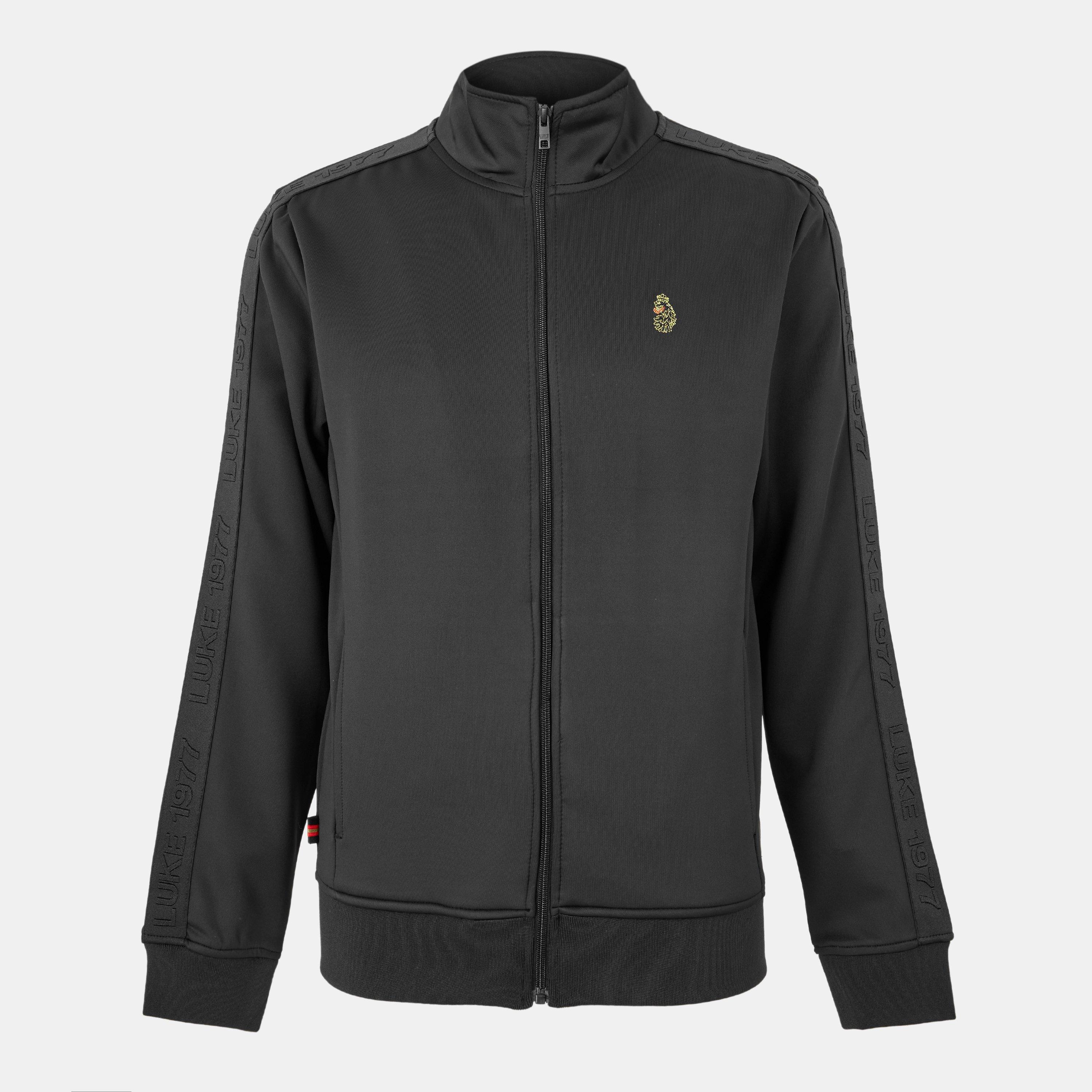 Black - Luke - Men's Trico Track Crew Sweatshirt - 1