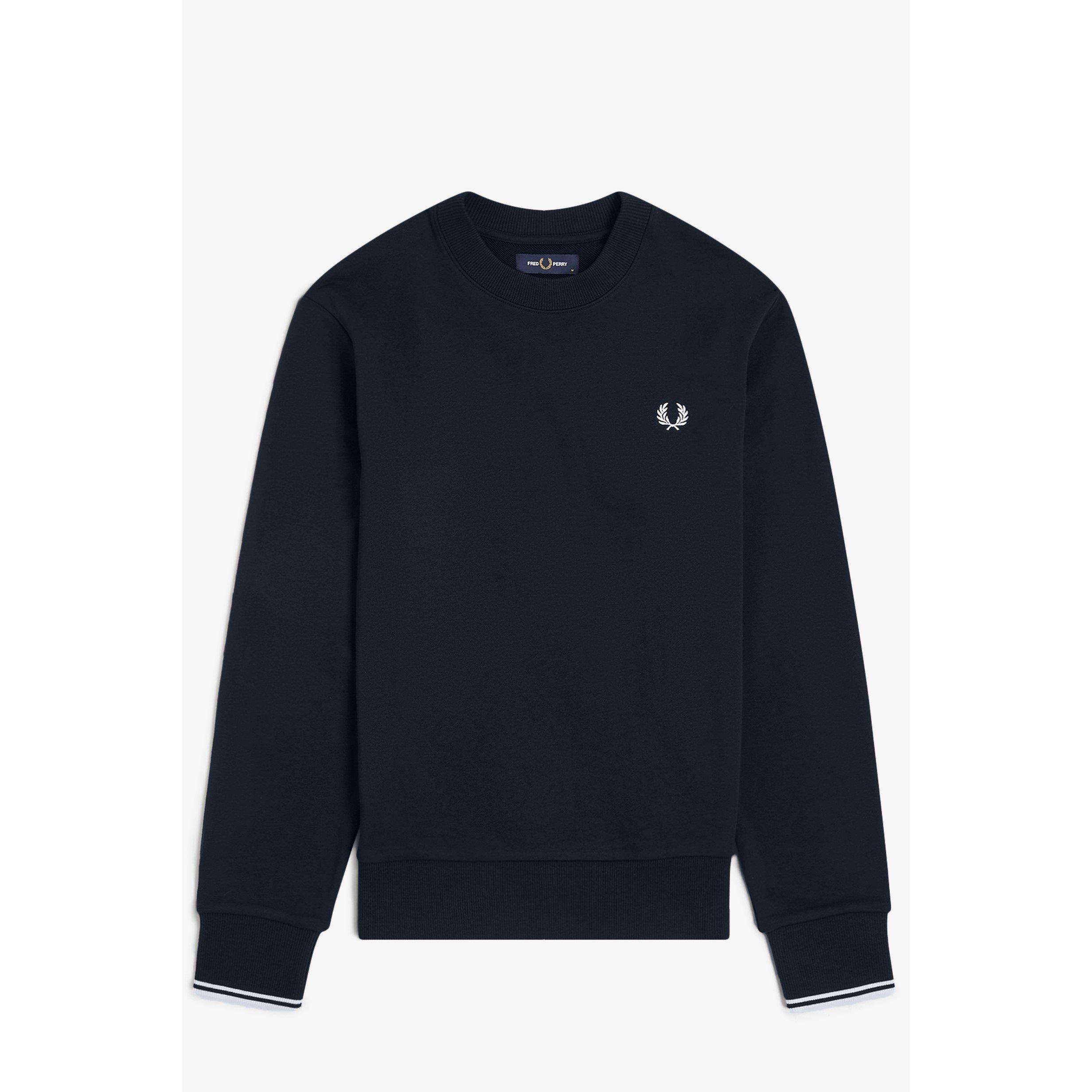 Navy 248 - Fred Perry - Crew Neck Sweatshirt - 1
