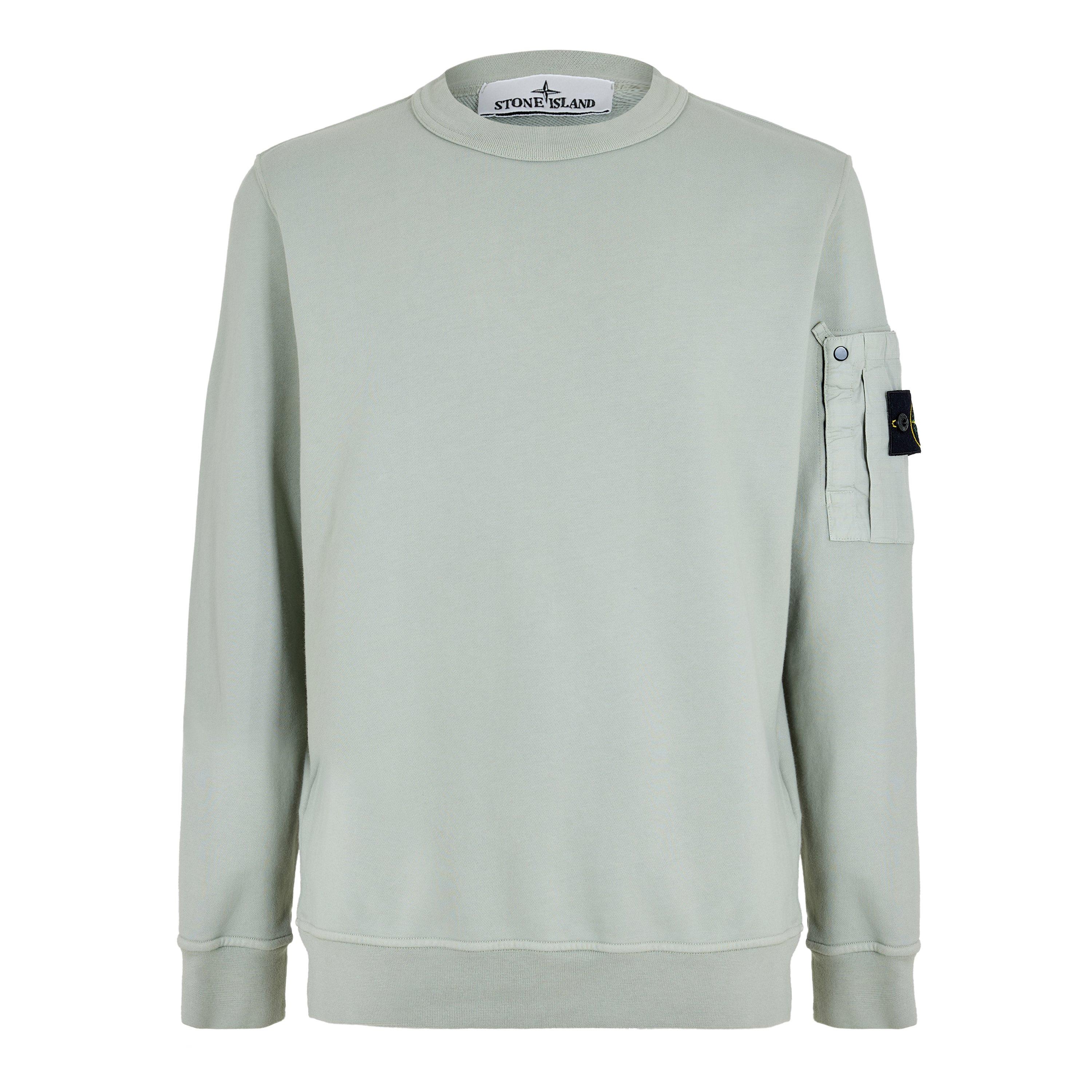 Stone Island Men's Zipped Pocket Crew Sweatshirt | Cruise Fashion