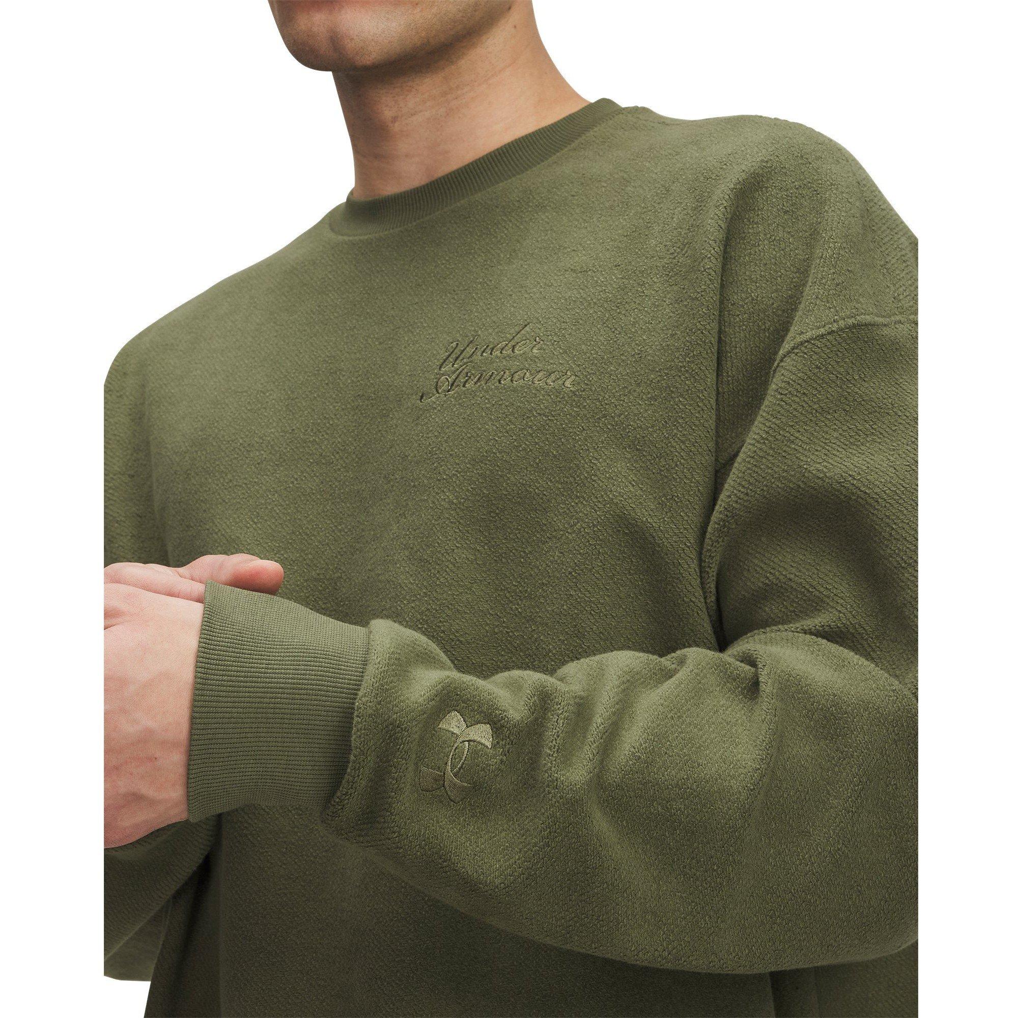 Vert - Under Armour - Men's Icon Reversible Terry Crew-Neck Sweatshirt - 3