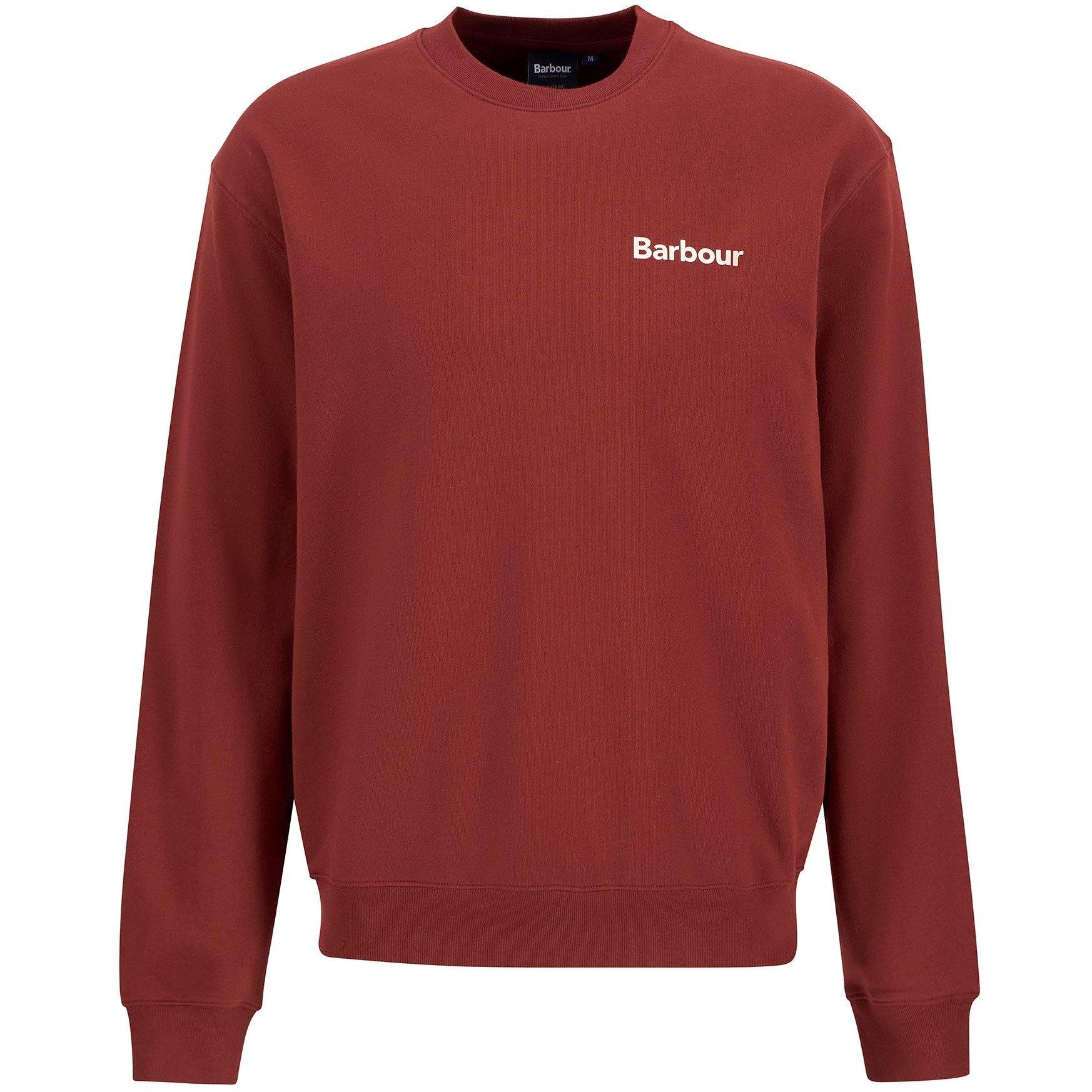 Fired Brick - Barbour - Mens Firbank Sweater - 1