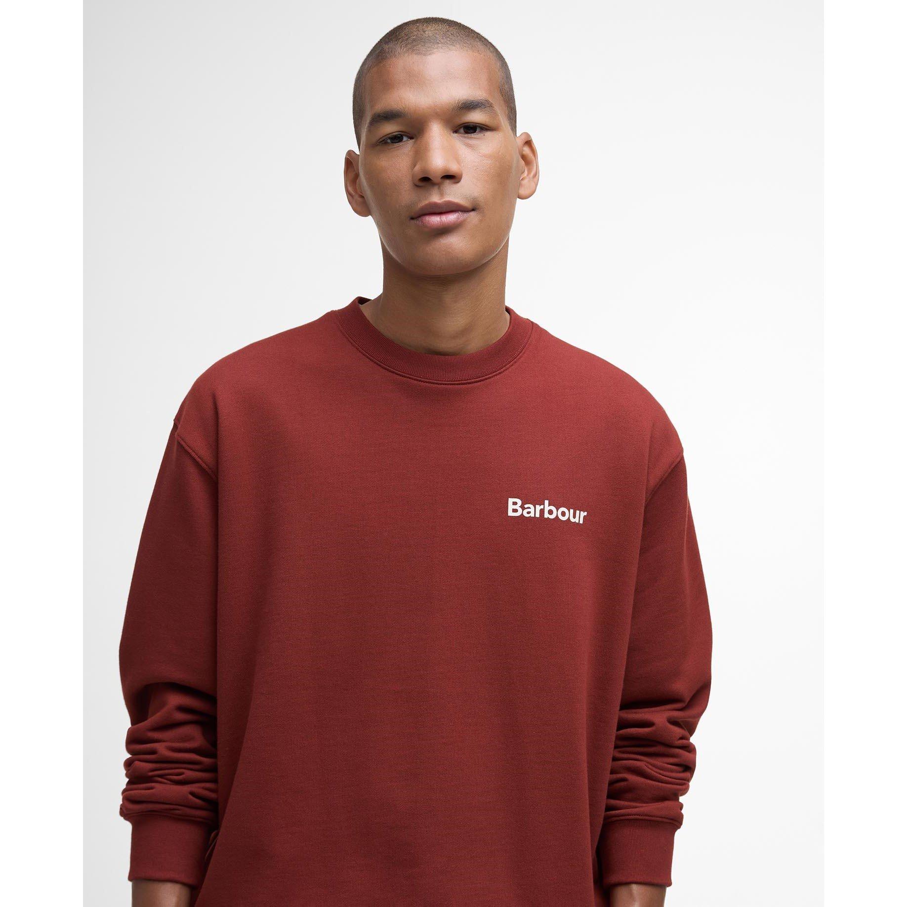 Fired Brick - Barbour - Mens Firbank Sweater - 3