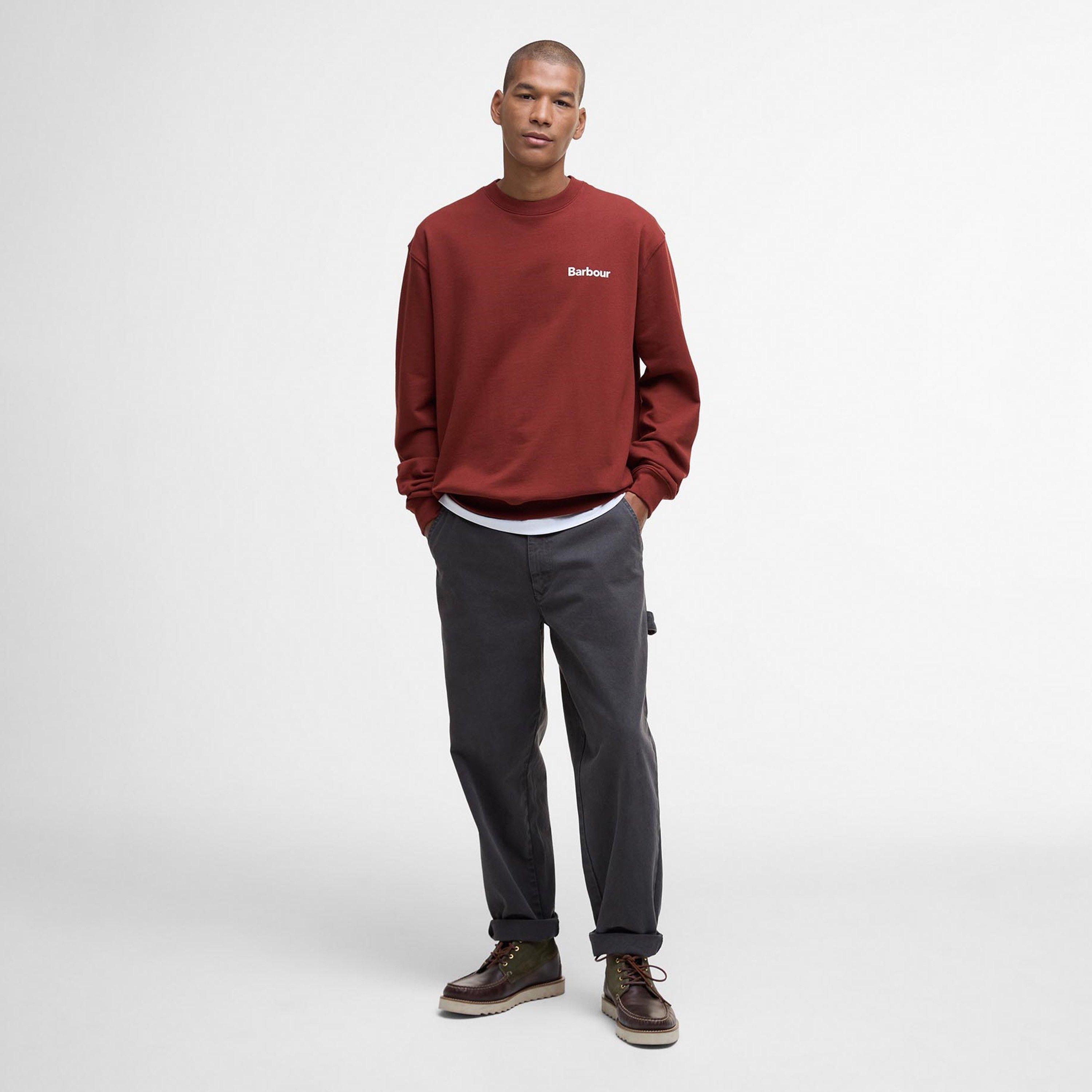 Fired Brick - Barbour - Mens Firbank Sweater - 6