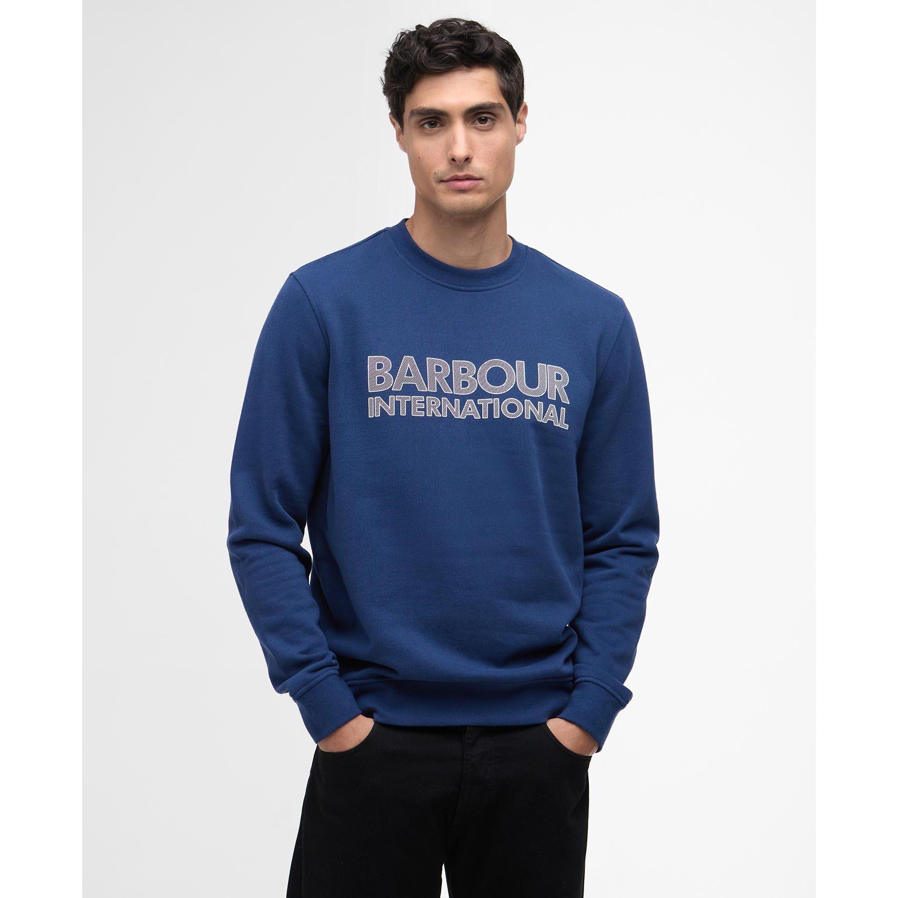 Insignia Blue - Barbour International - Mens Essential Sweatshirt - 2
