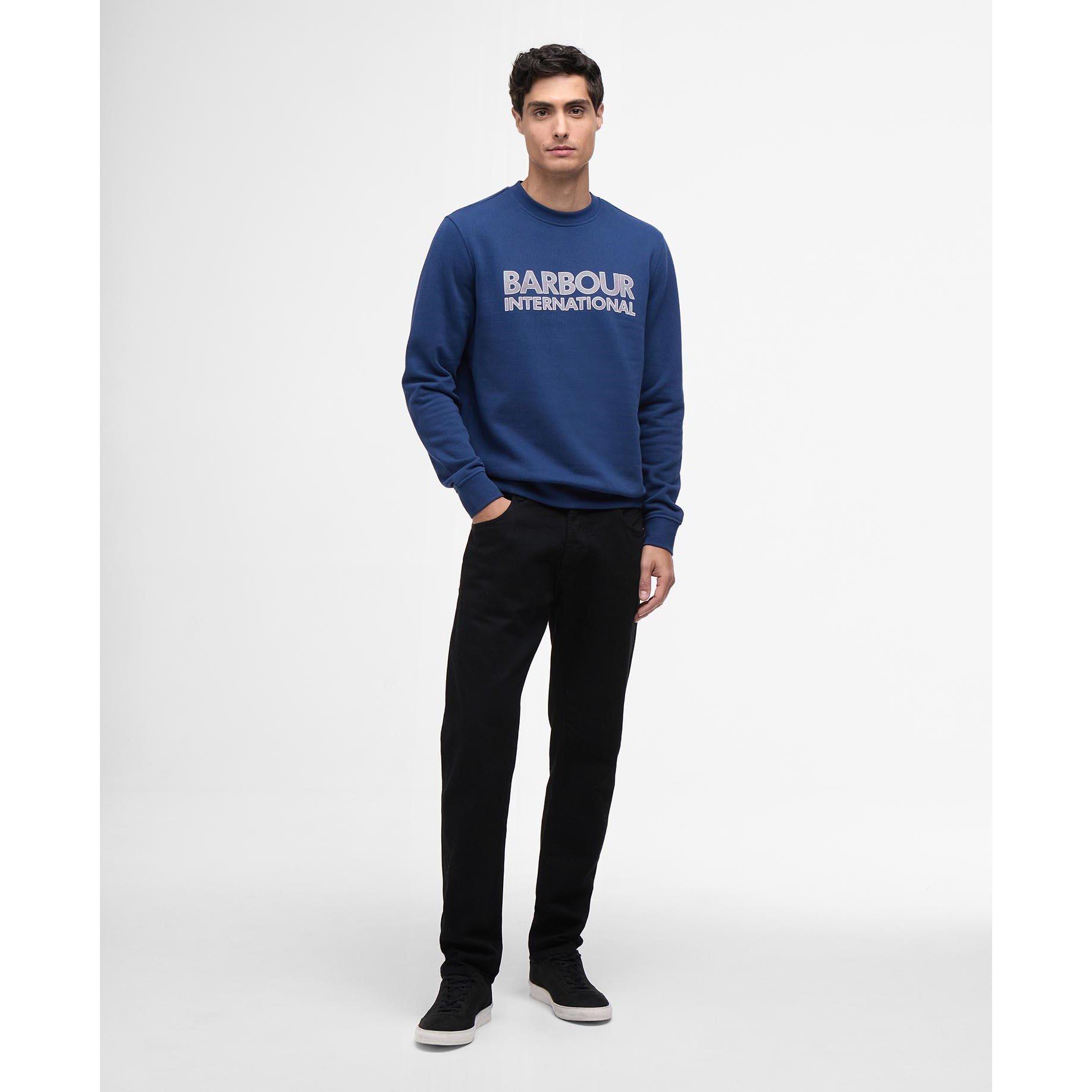 Insignia Blue - Barbour International - Mens Essential Sweatshirt - 5