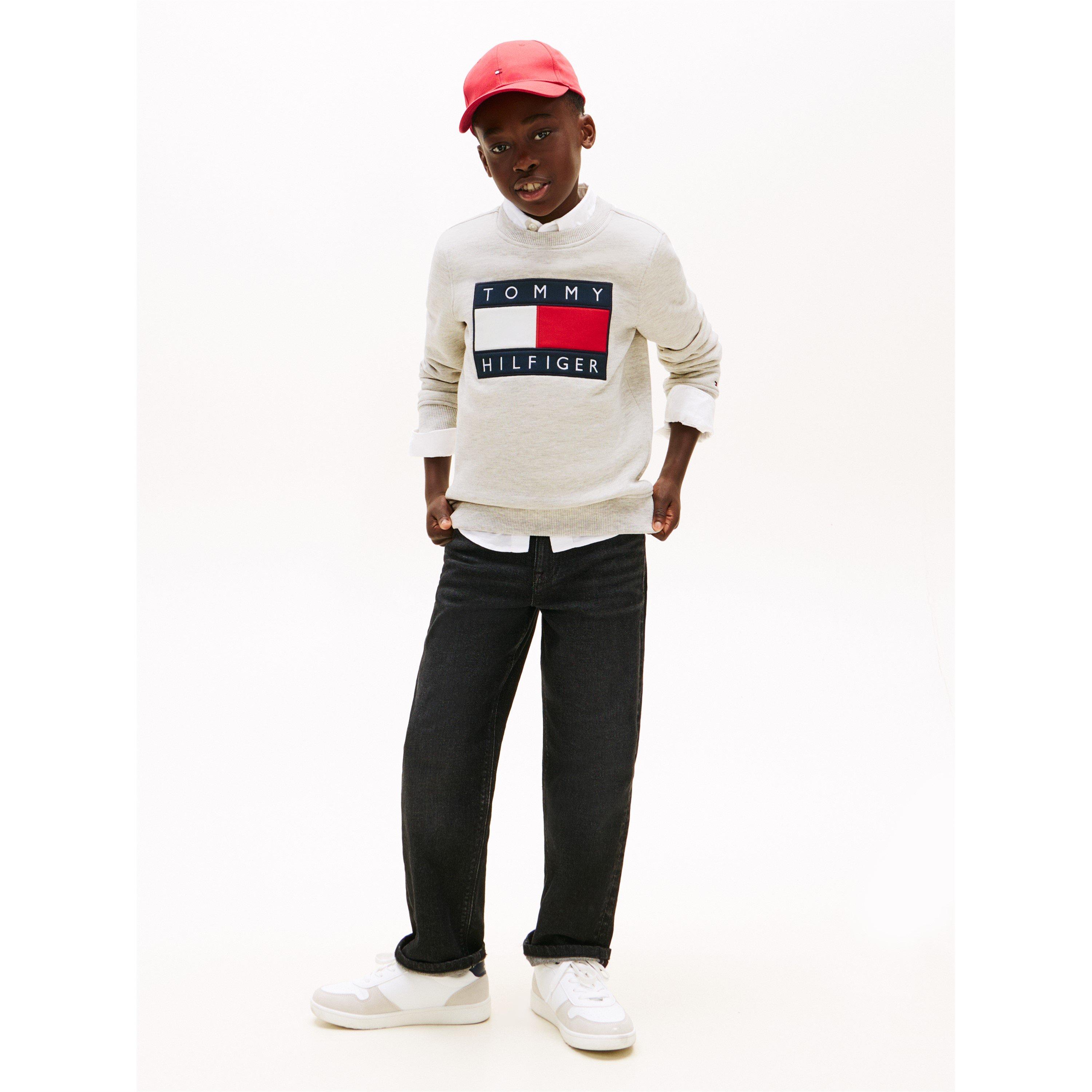 Light Grey P01 - Tommy Hilfiger - Kids' Heritage Crew Sweatshirt - 4