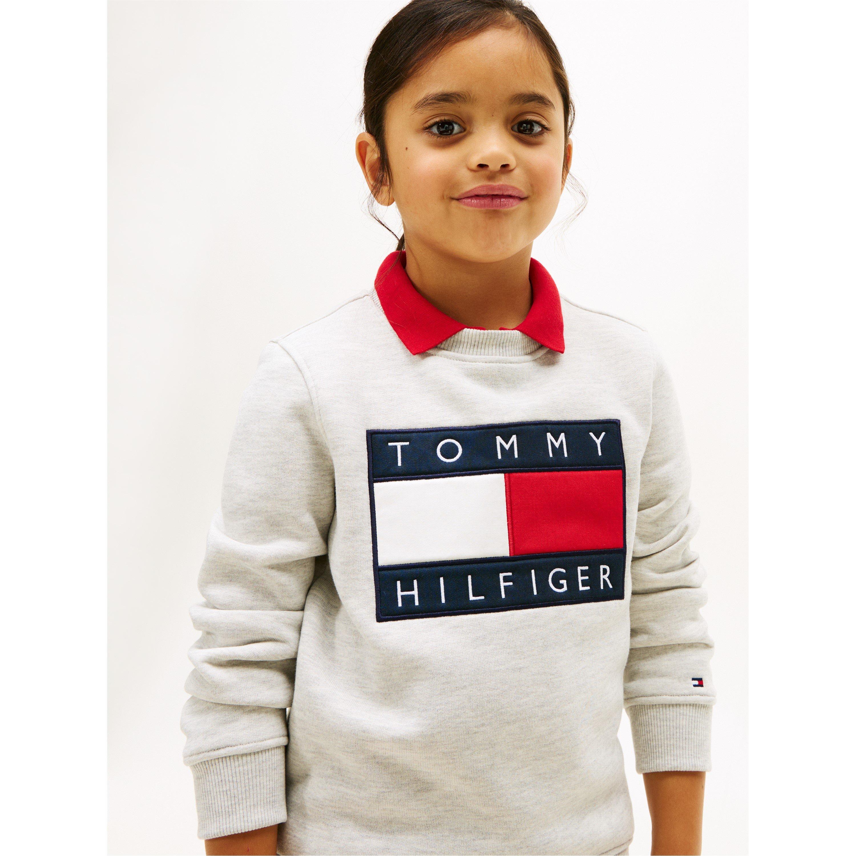 Light Grey P01 - Tommy Hilfiger - Kids' Heritage Crew Sweatshirt - 5