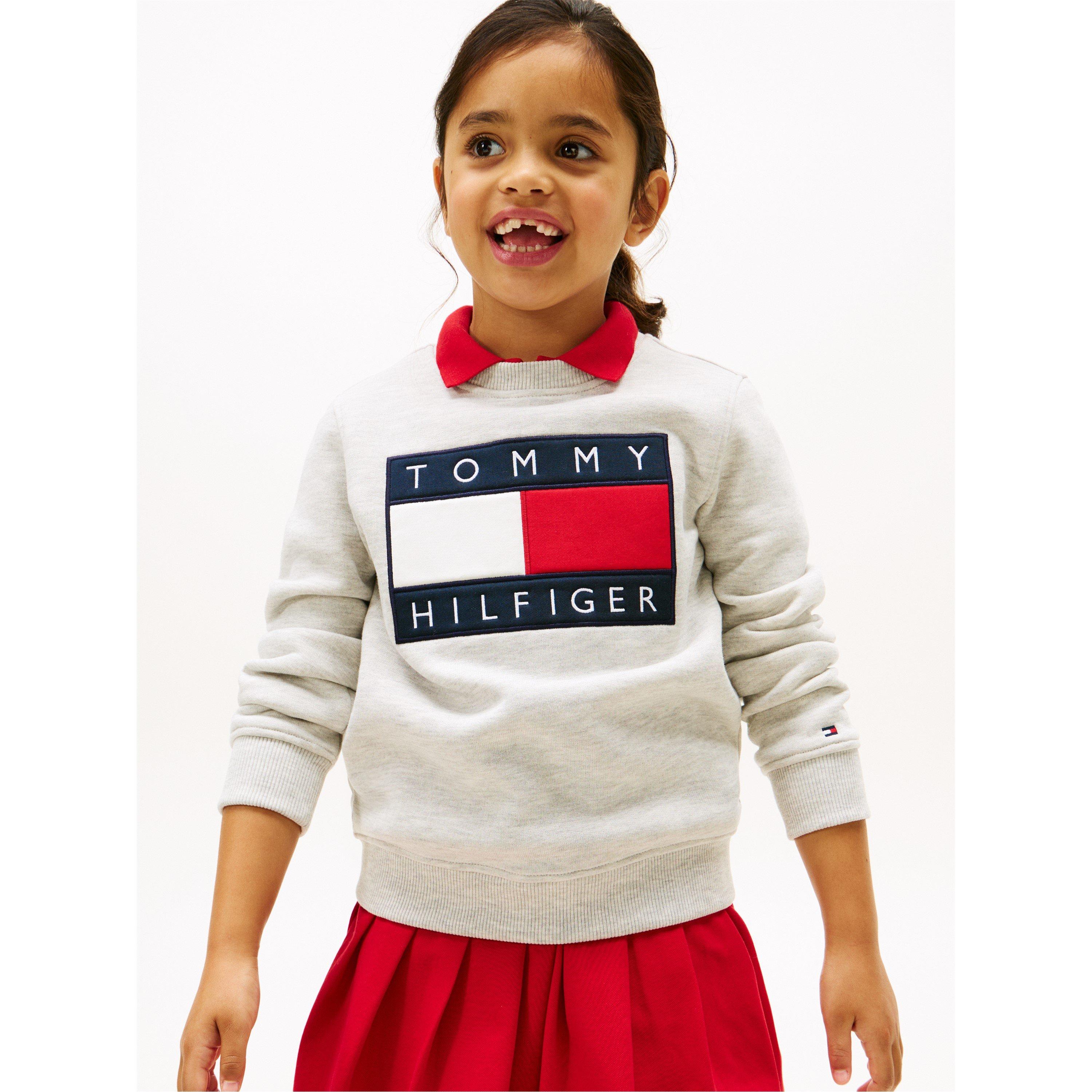 Light Grey P01 - Tommy Hilfiger - Kids' Heritage Crew Sweatshirt - 6