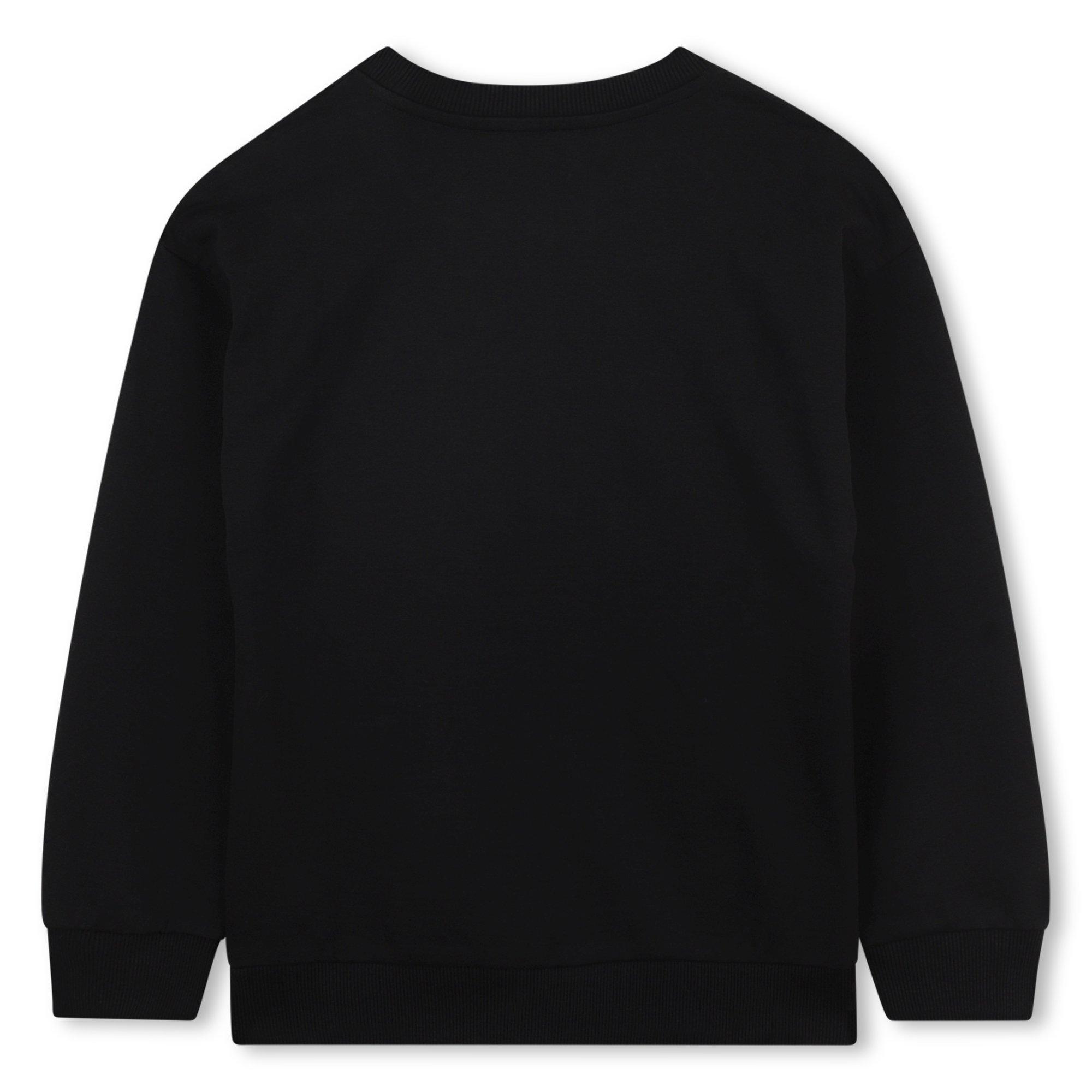 Black - DKNY - Kids' Logo Crew Sweatshirt - 2